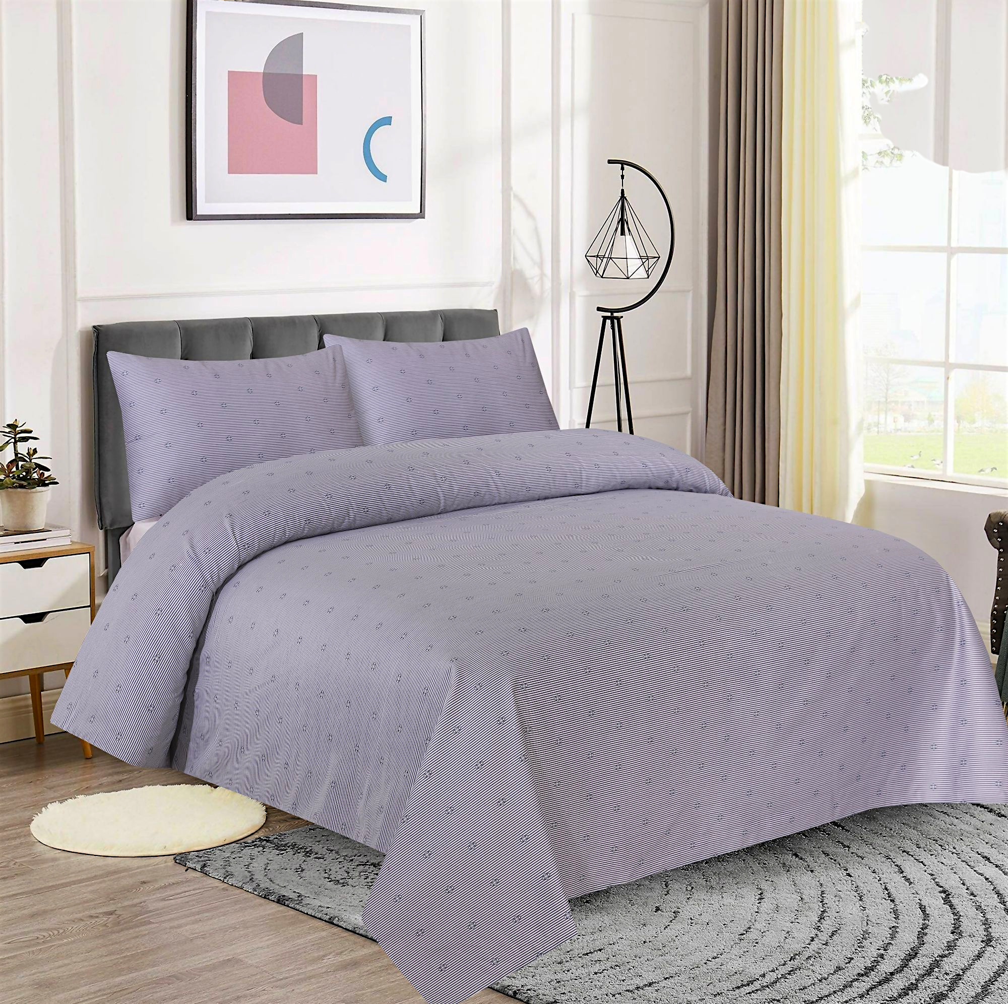 Lavender Dots Dekoracy Bedsheet Db101