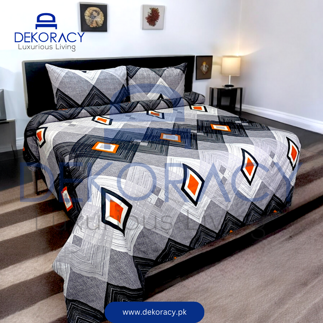 Microfiber Double Bedsheet 3 Pcs