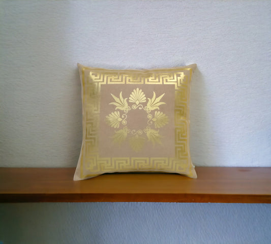 Gold foil printed cushion cover - CC365