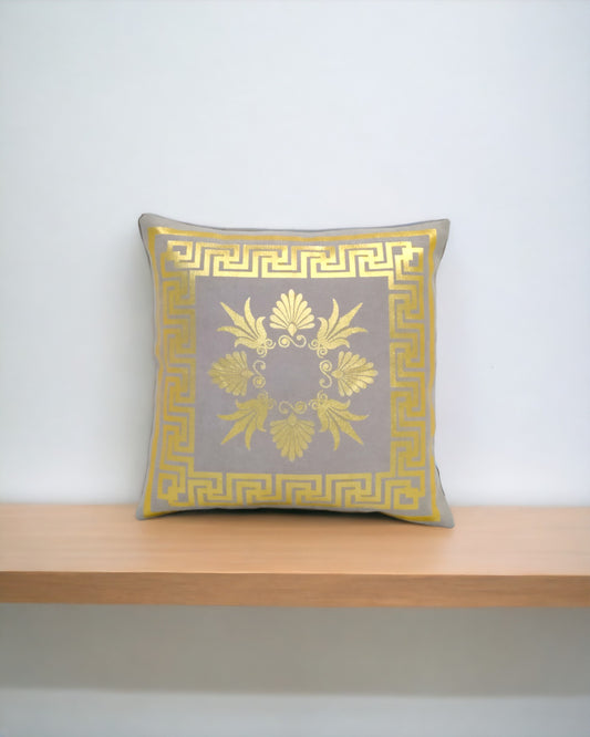 Gold foil printed cushion cover - CC381