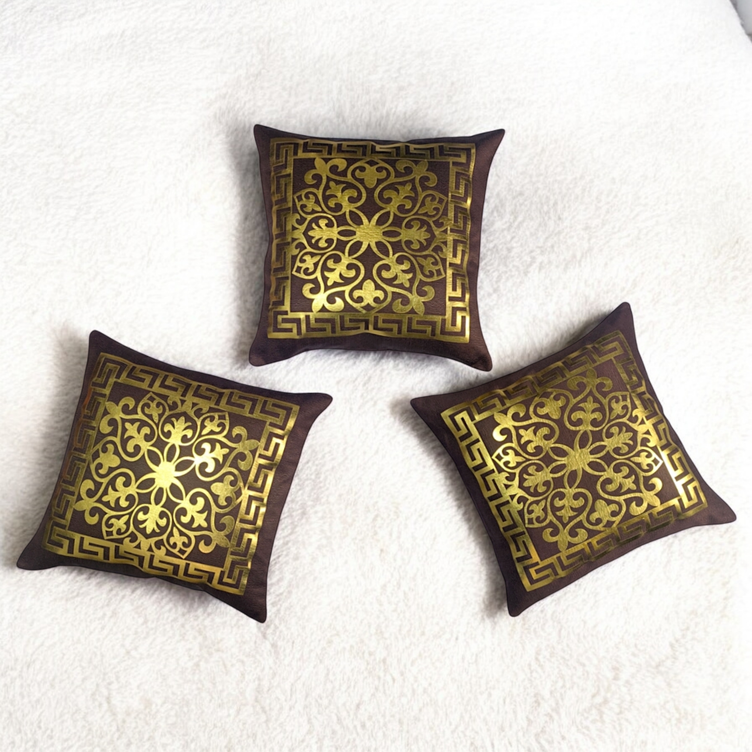 Gold Foil Printed Cushion Cover