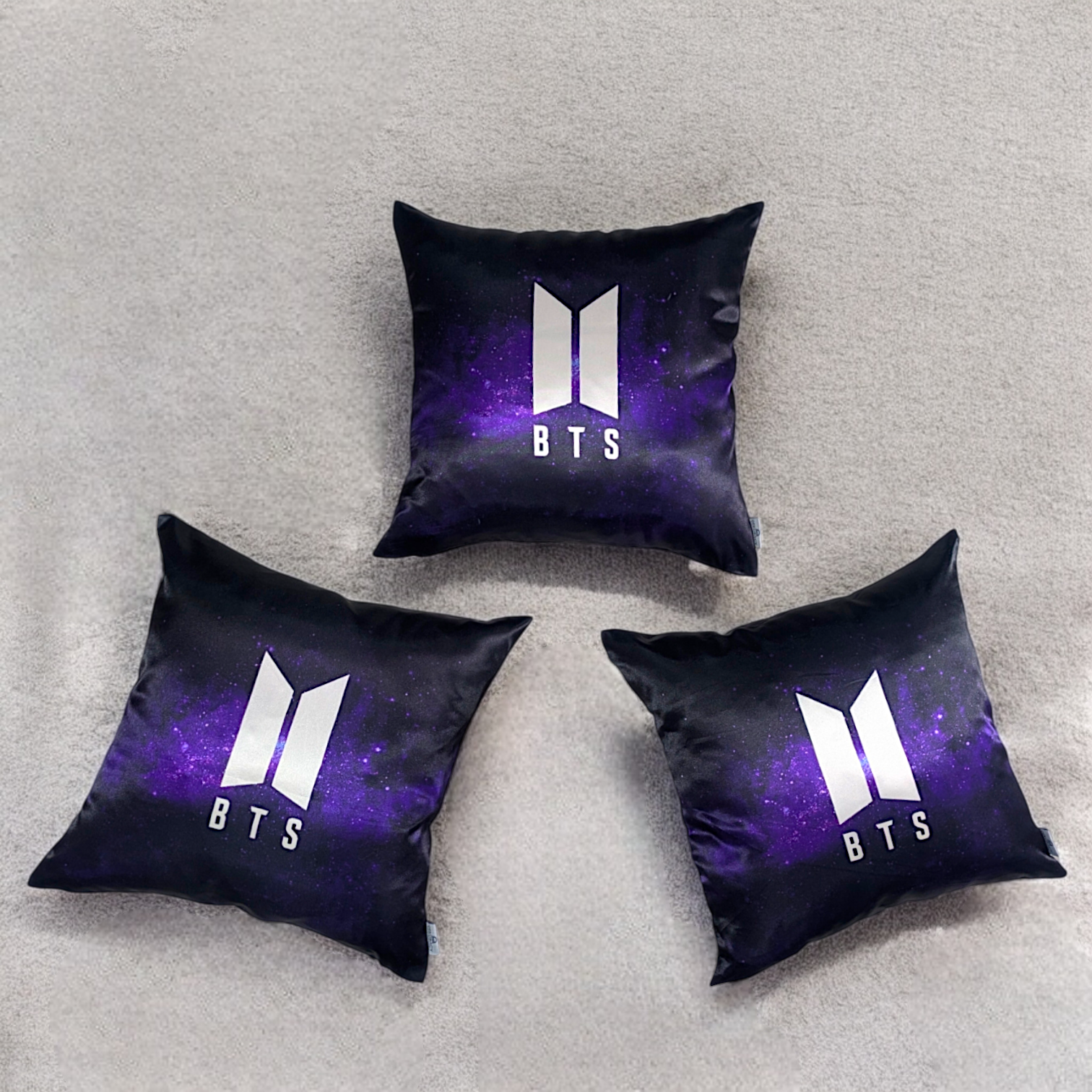 Bts Cushion Cover Silk