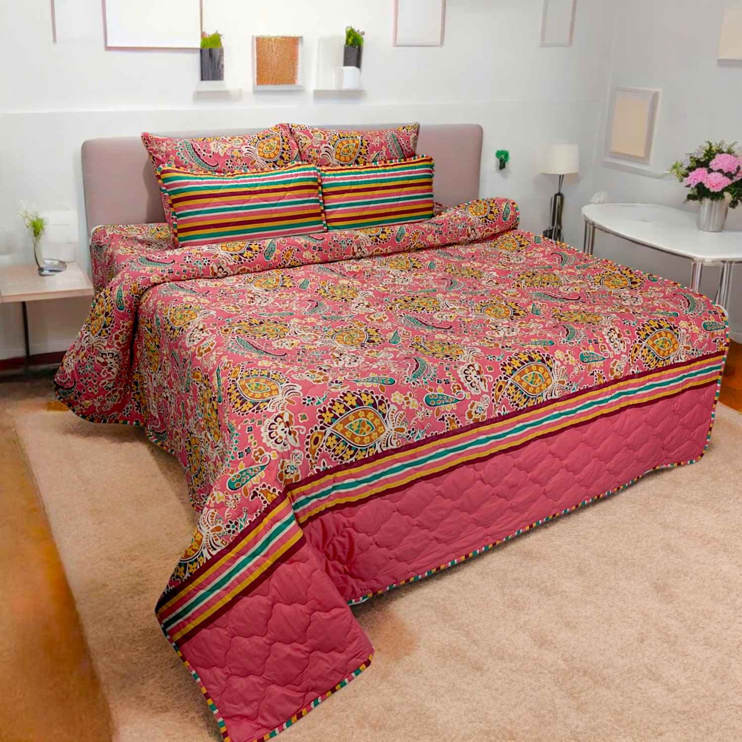 Cozy Printed Comforter Set