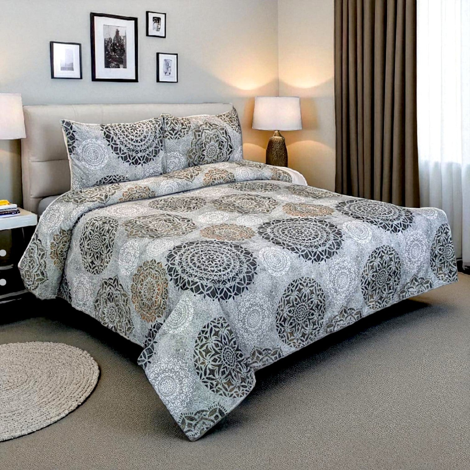 Dekoracy Double Bedsheet 3 pc