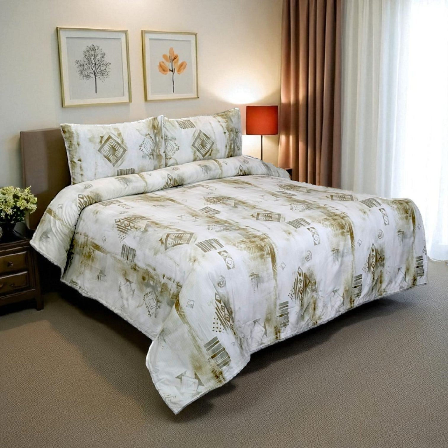 Dekoracy Double Bedsheet 3 pc