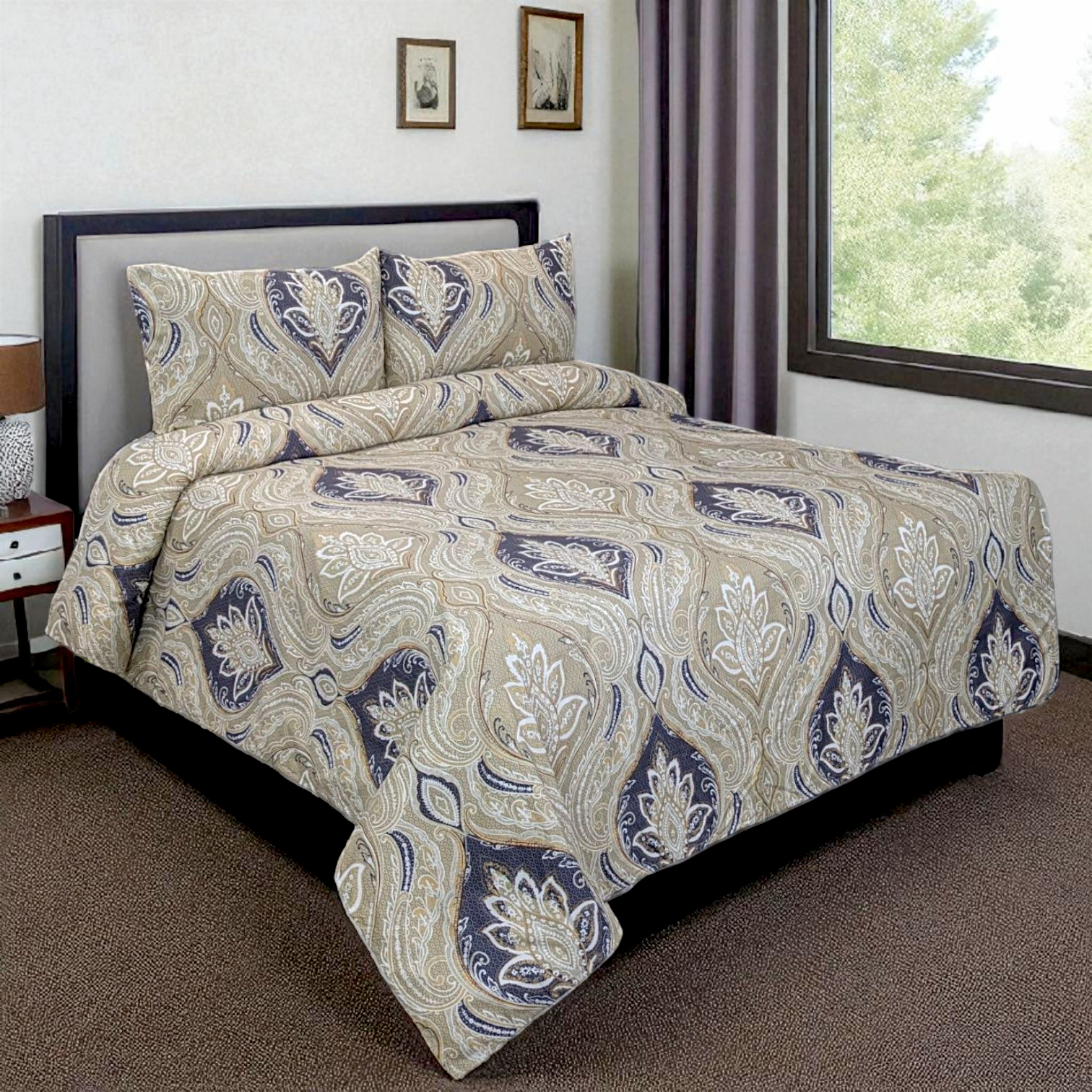 Dekoracy Double Bedsheet 3 pc