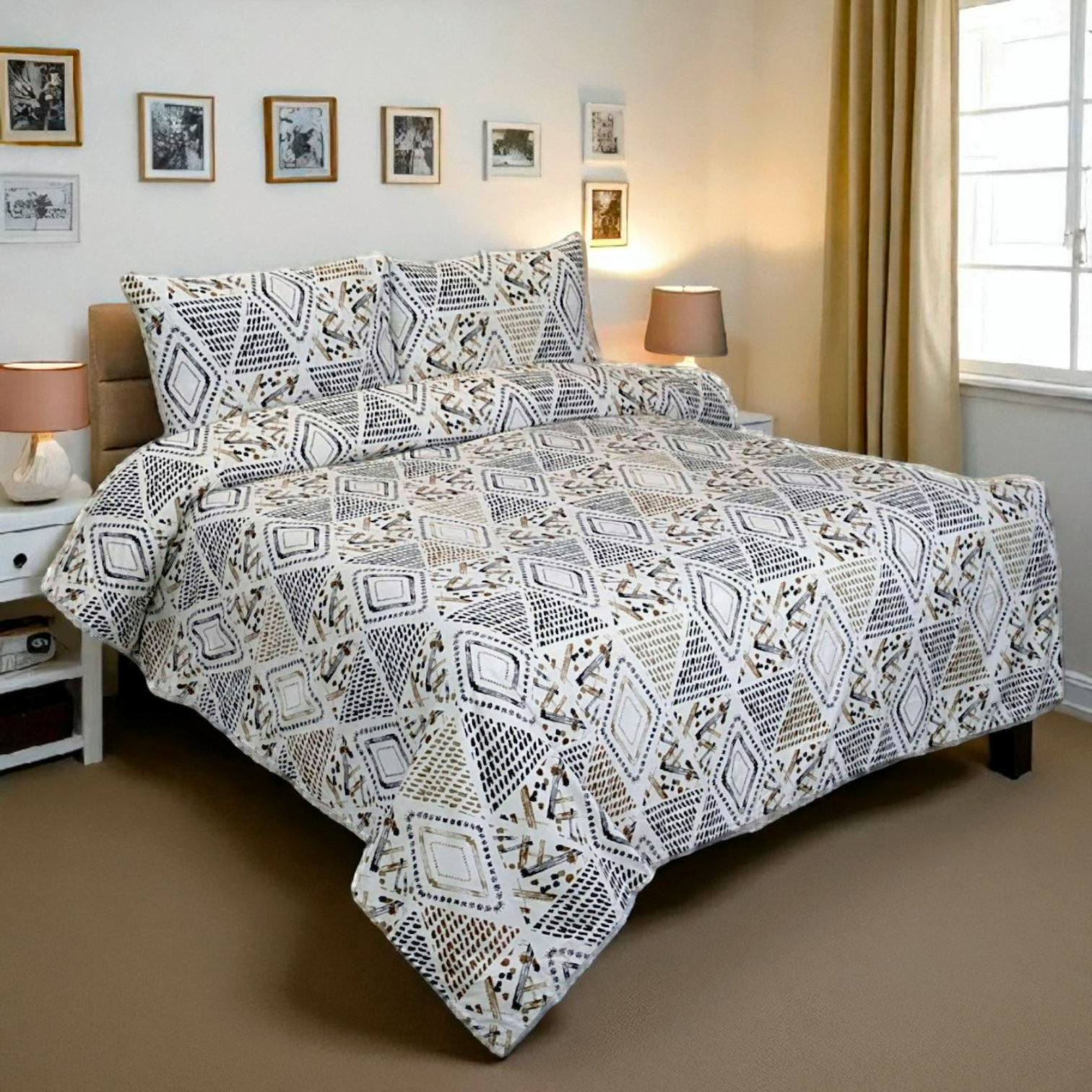 Dekoracy Double Bedsheet 3 pc