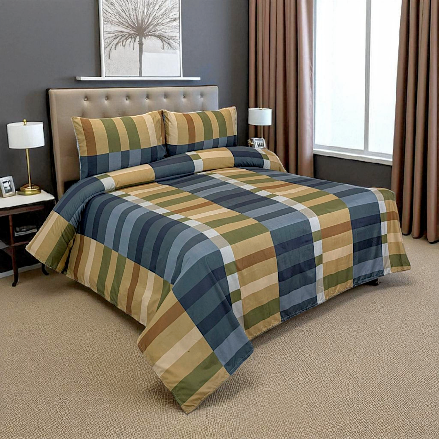 Dekoracy Double Bedsheet 3 pc