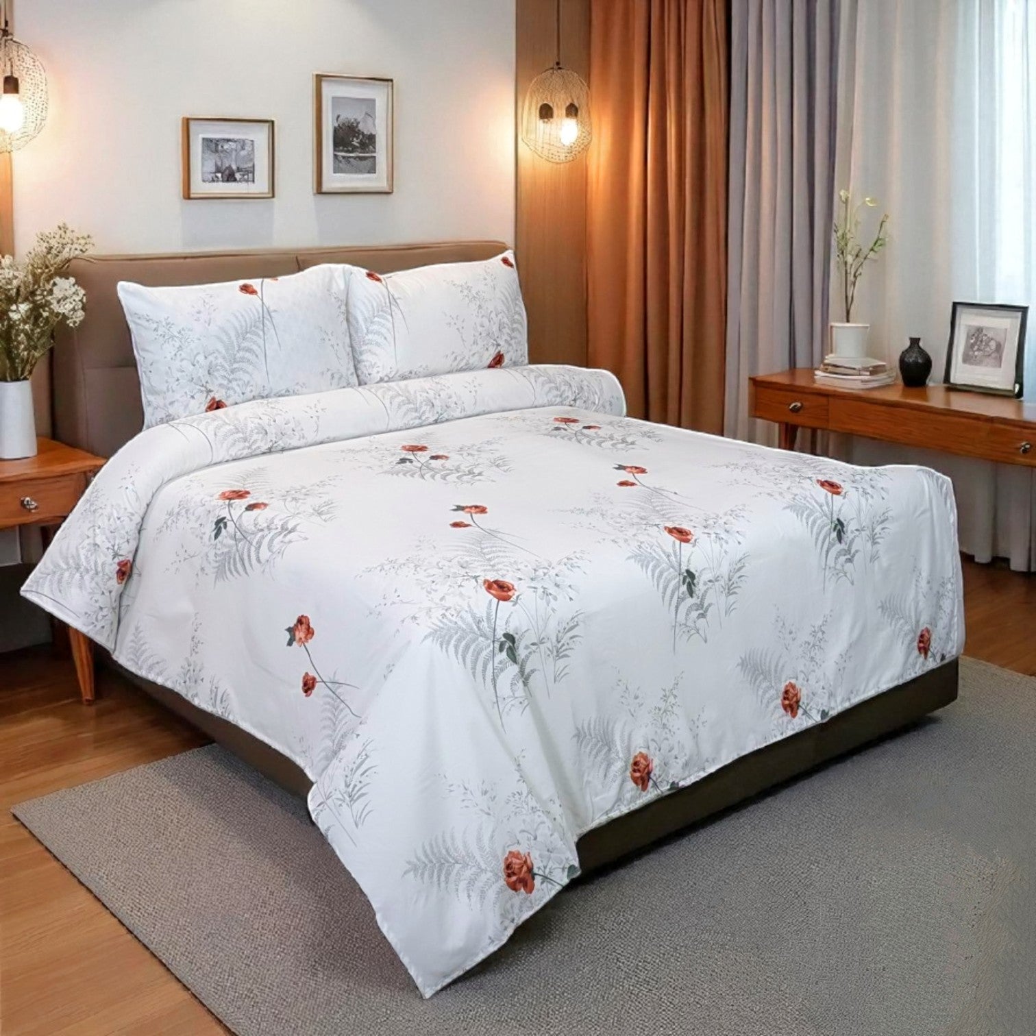 Dekoracy Double Bedsheet 3 pc