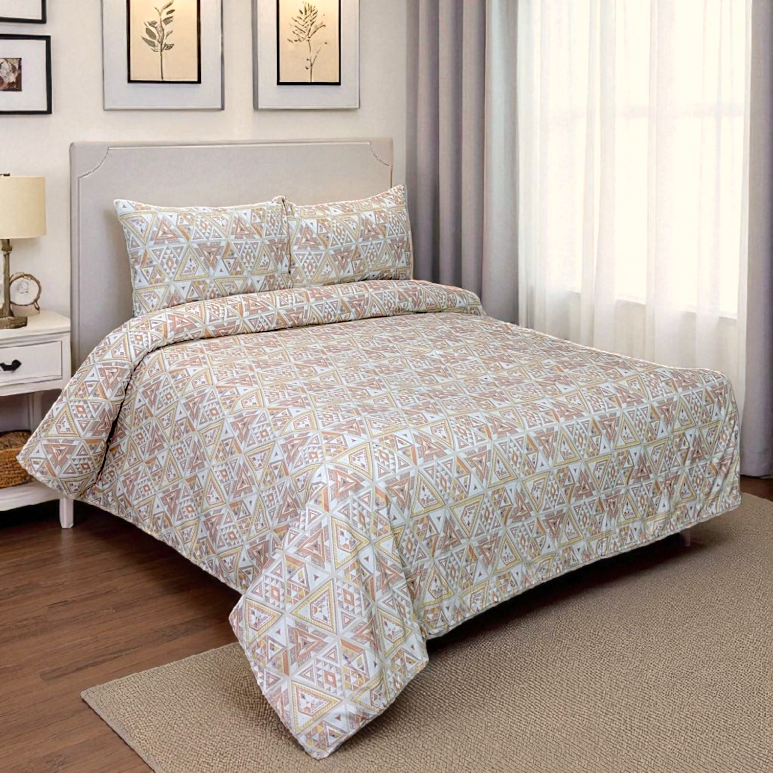Dekoracy Double Bedsheet 3 pc