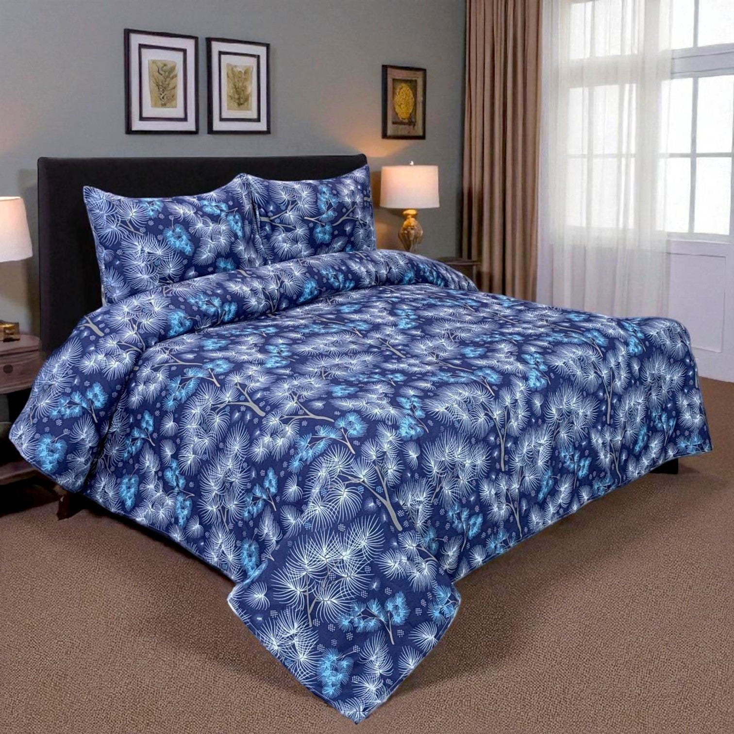 Dekoracy Double Bedsheet 3 pc