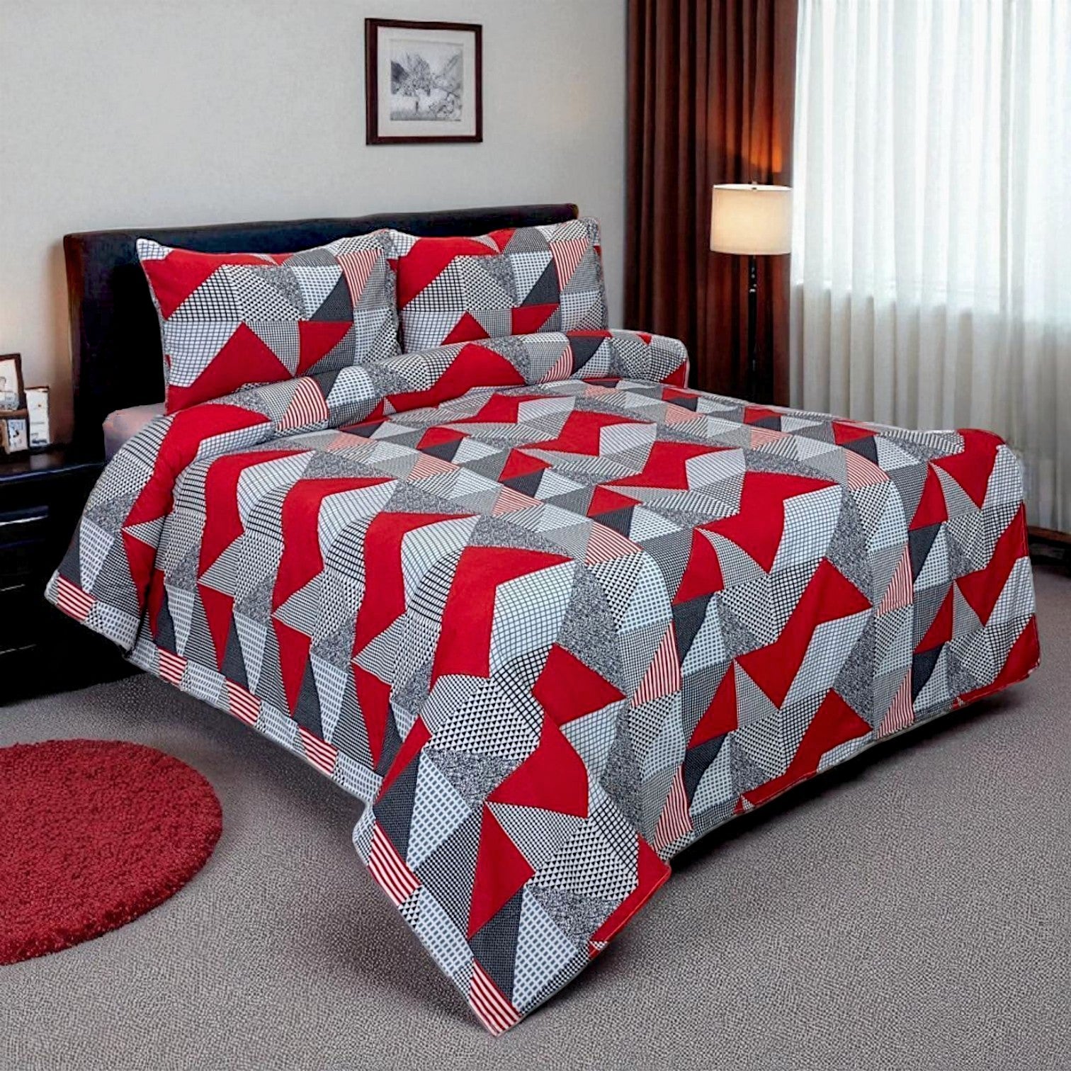 Dekoracy Double Bedsheet 3 pc