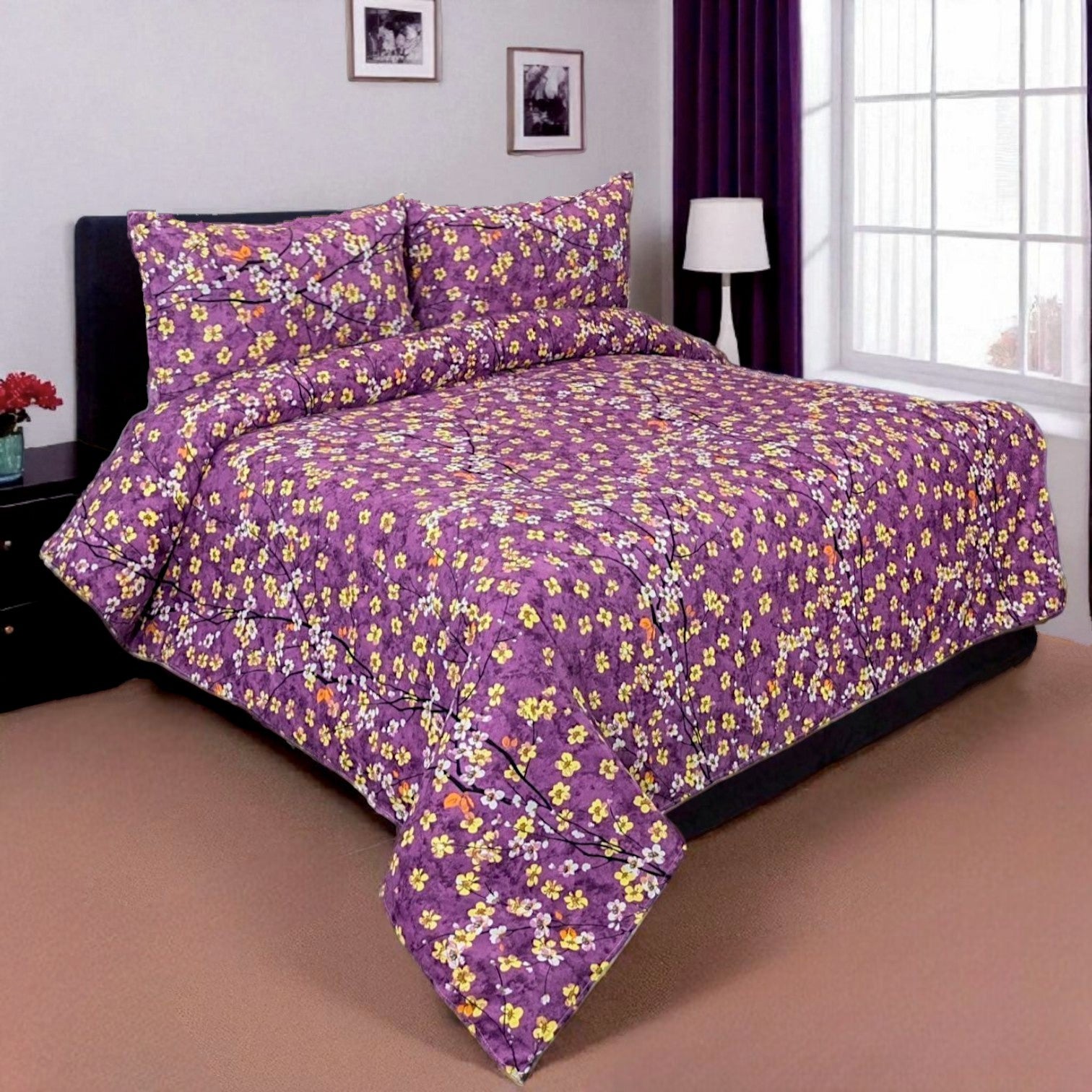 Dekoracy Double Bedsheet 3 pc