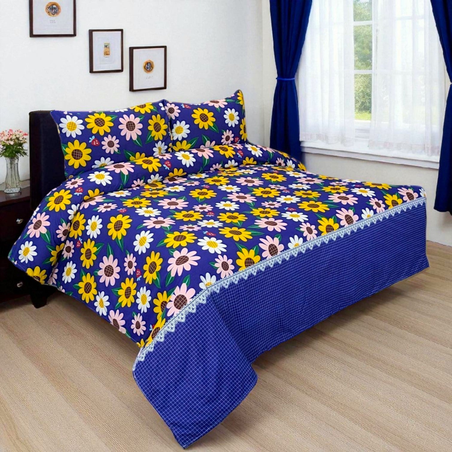 Dekoracy Double Bedsheet 3 pc