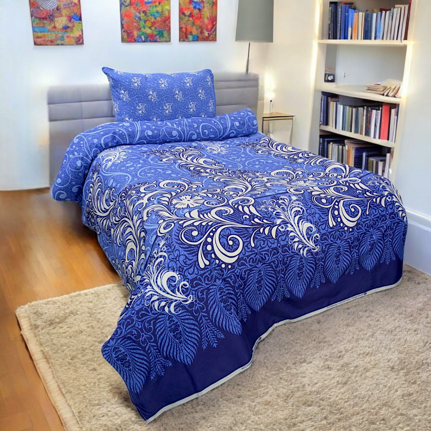 Cotton Single Bedsheet 2 PC