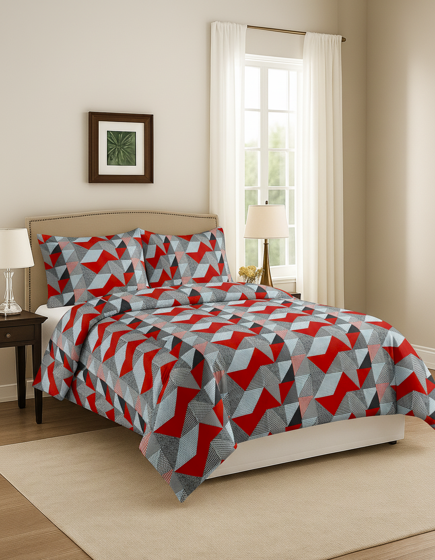Dekoracy Double Bedsheet 3 pc