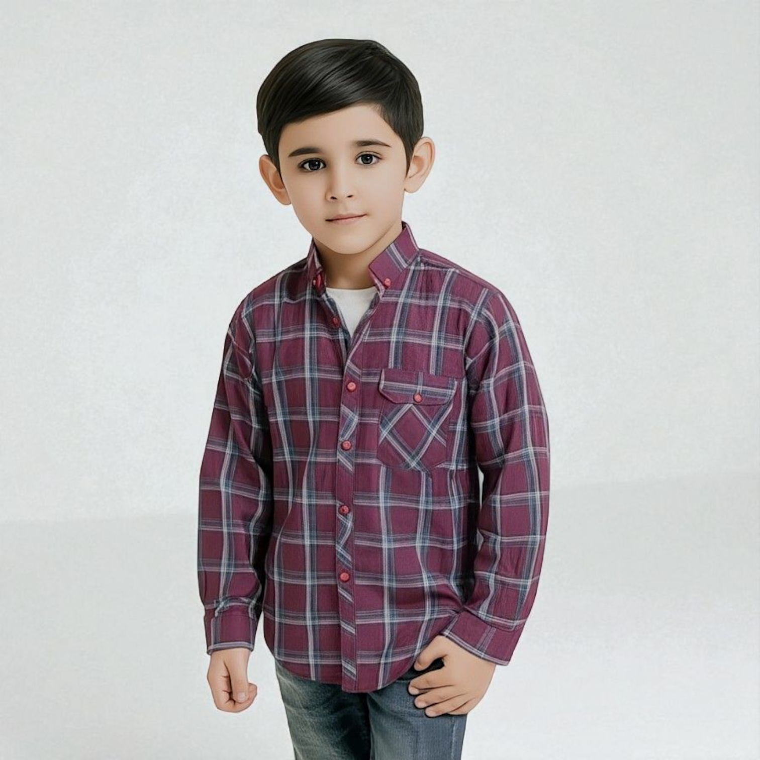 Boys Cotton Poplin Formal Shirt