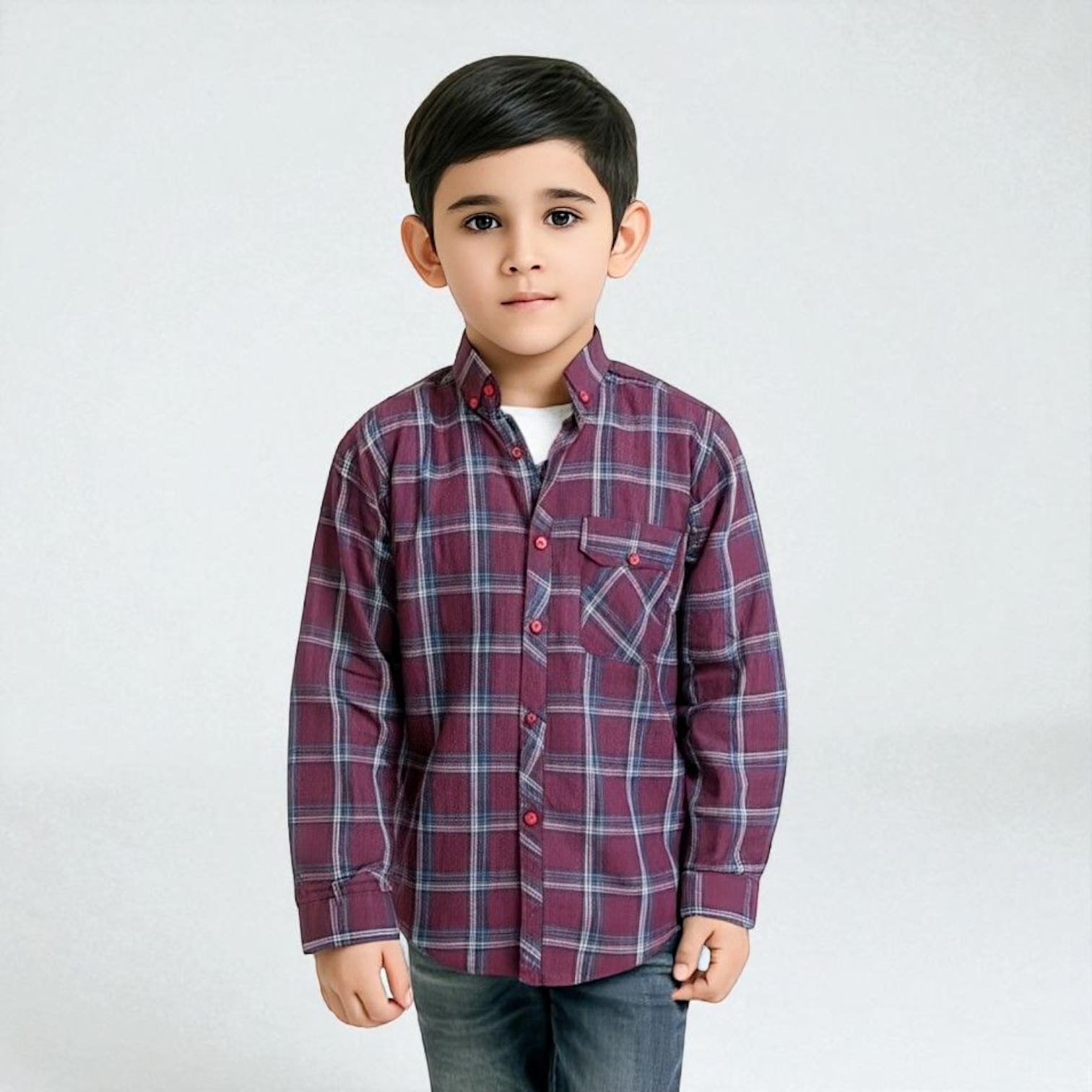 Boys Cotton Poplin Formal Shirt