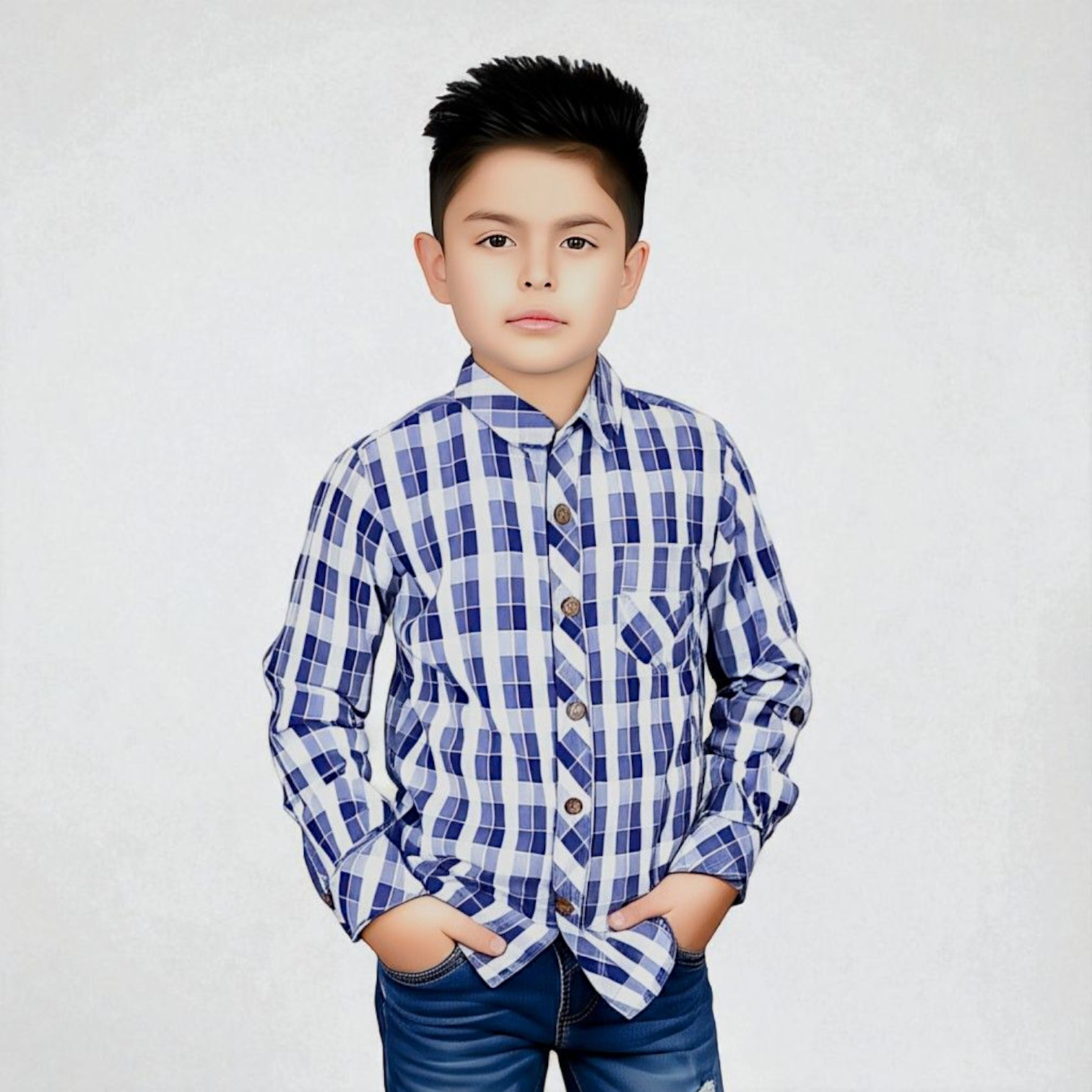 Boys Cotton Poplin Formal Shirt