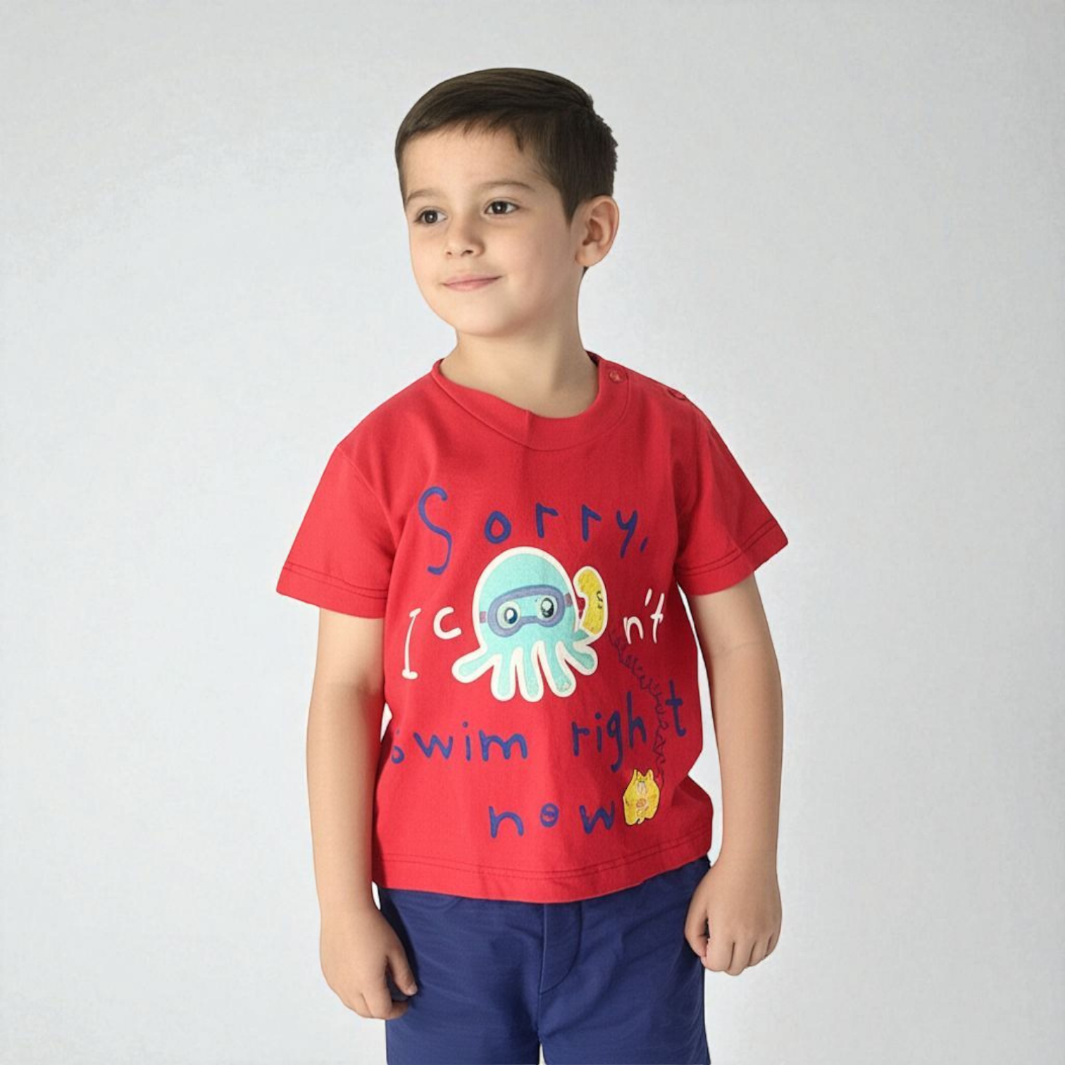 Infant Boys Cotton Interlock 2-Piece Suit