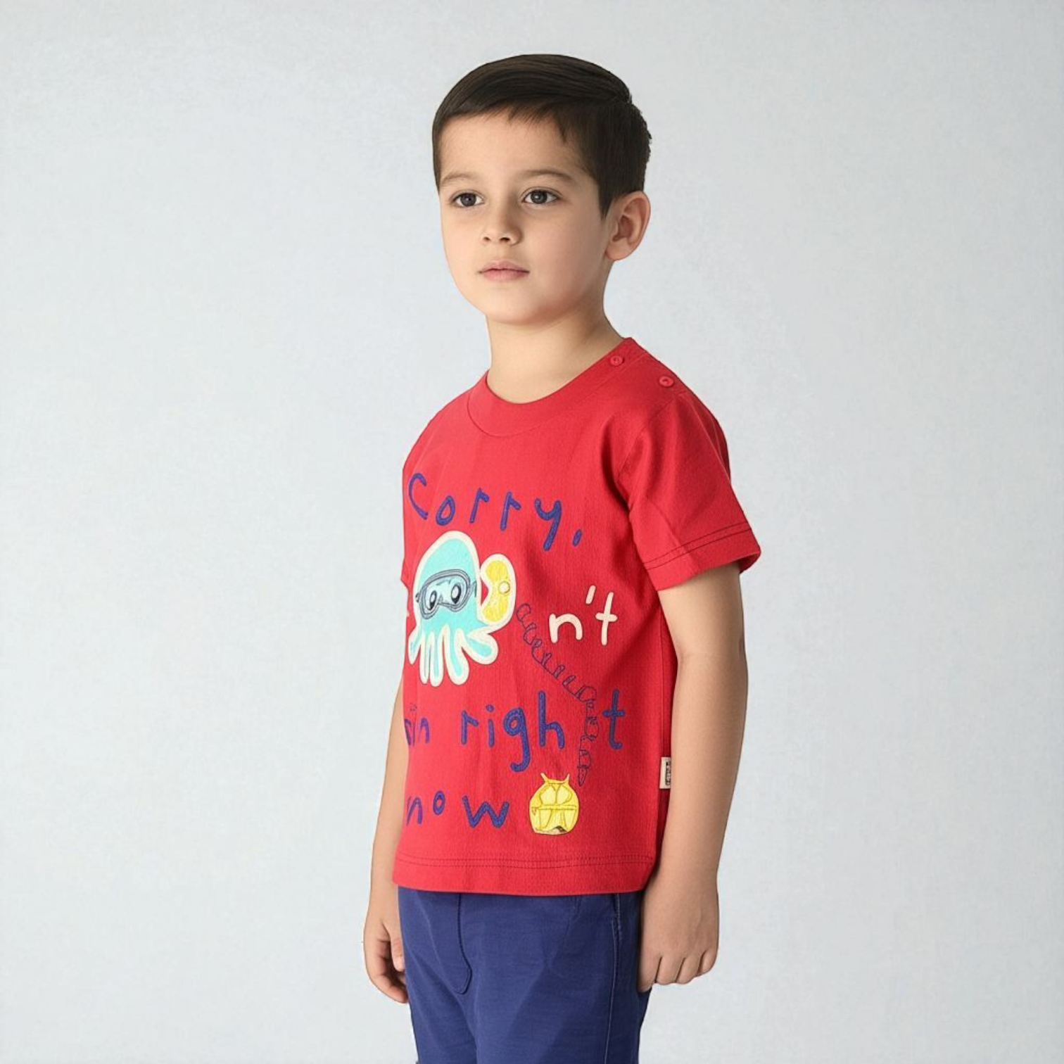 Infant Boys Cotton Interlock 2-Piece Suit