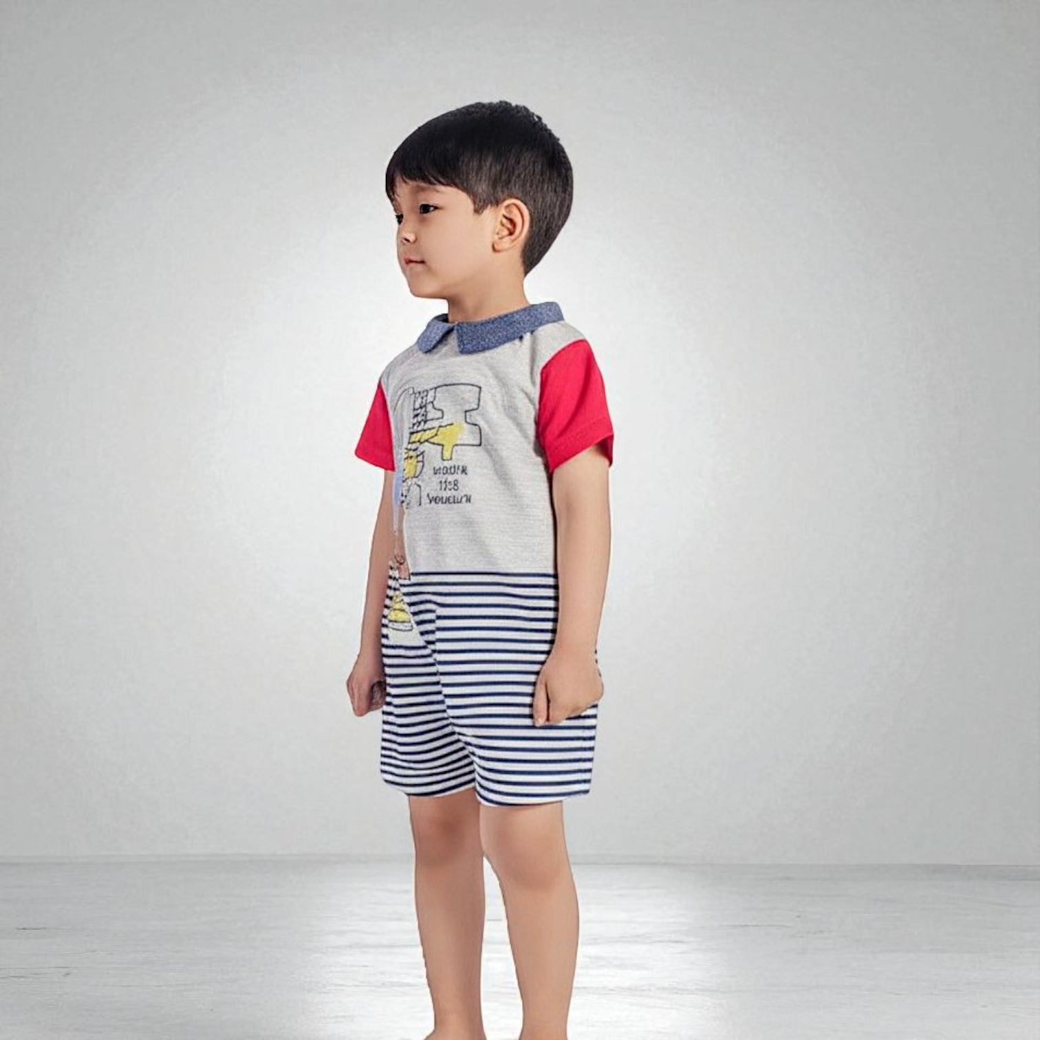 Infant Kids Cotton Interlock Romper