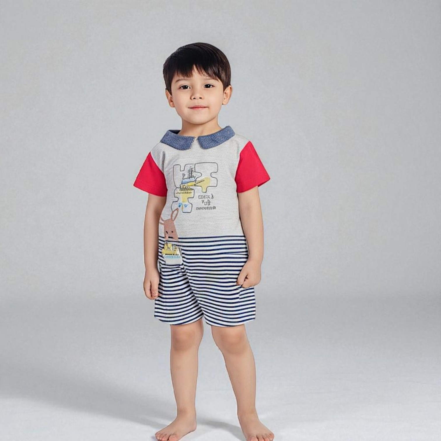Infant Kids Cotton Interlock Romper