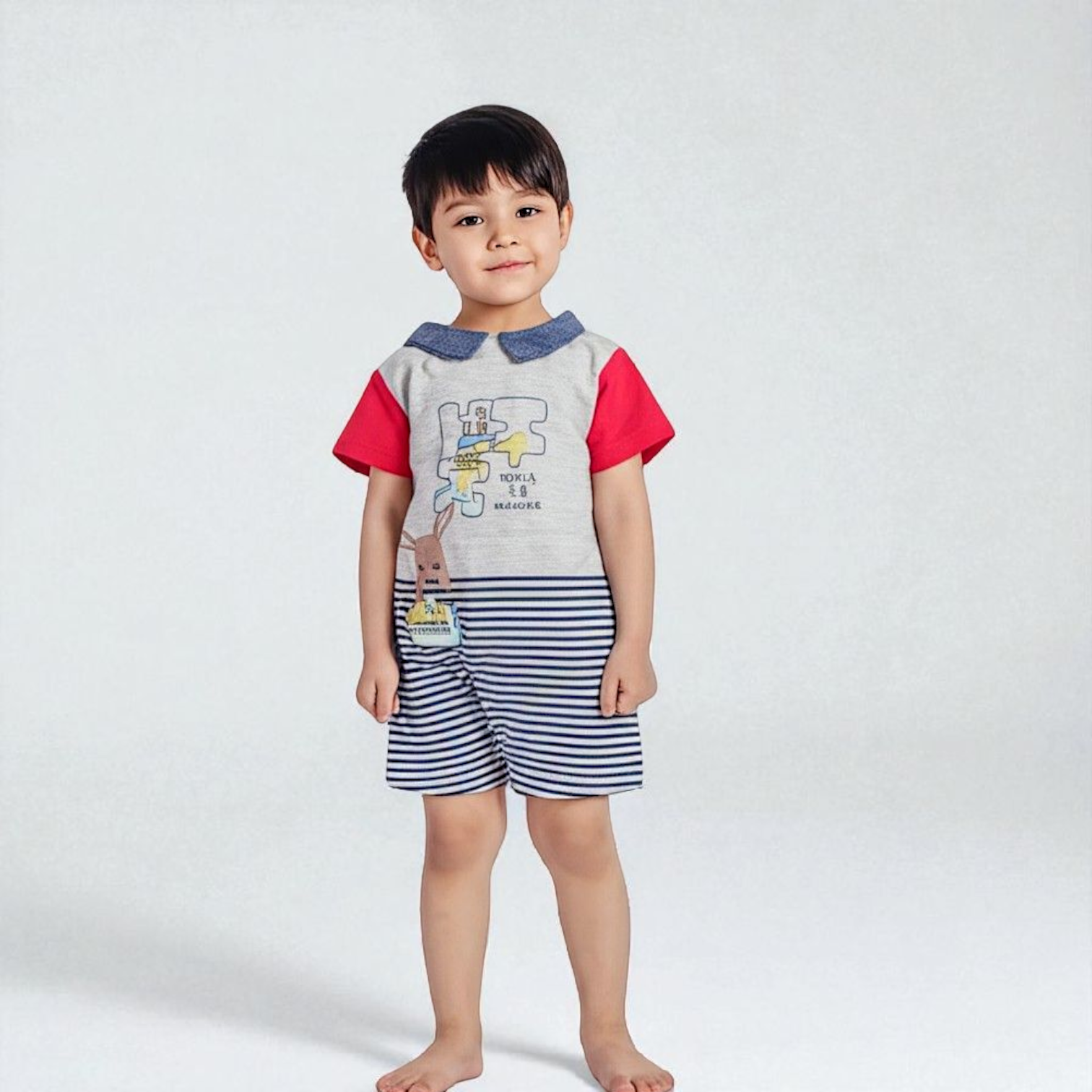Infant Kids Cotton Interlock Romper