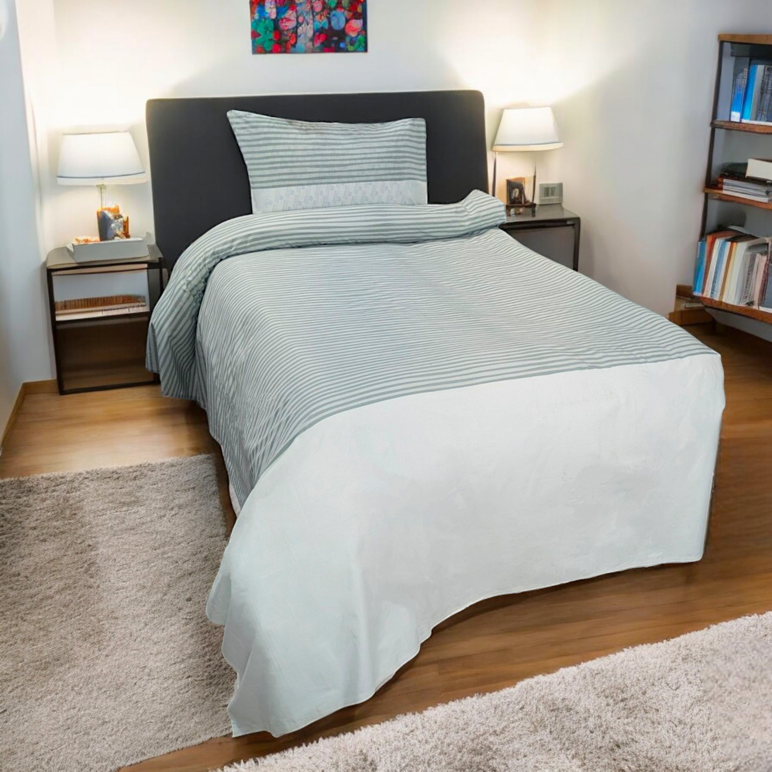 Cotton Single Bedsheet 2 PC