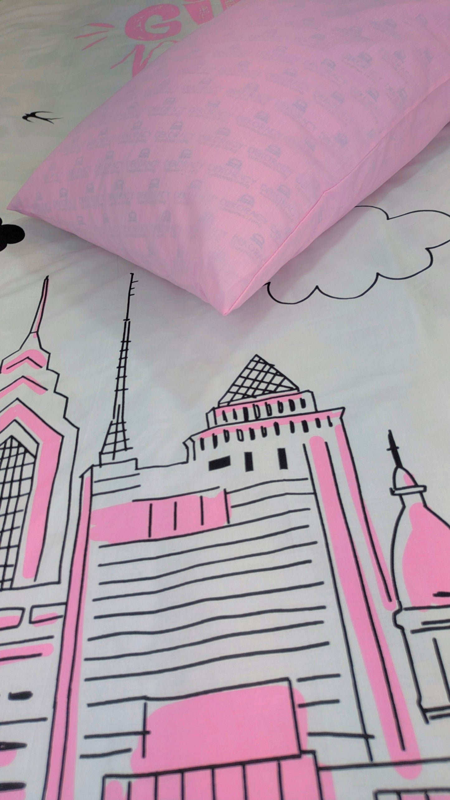 The Power Up For Dreams Single Bedsheet Cotton - Ds27