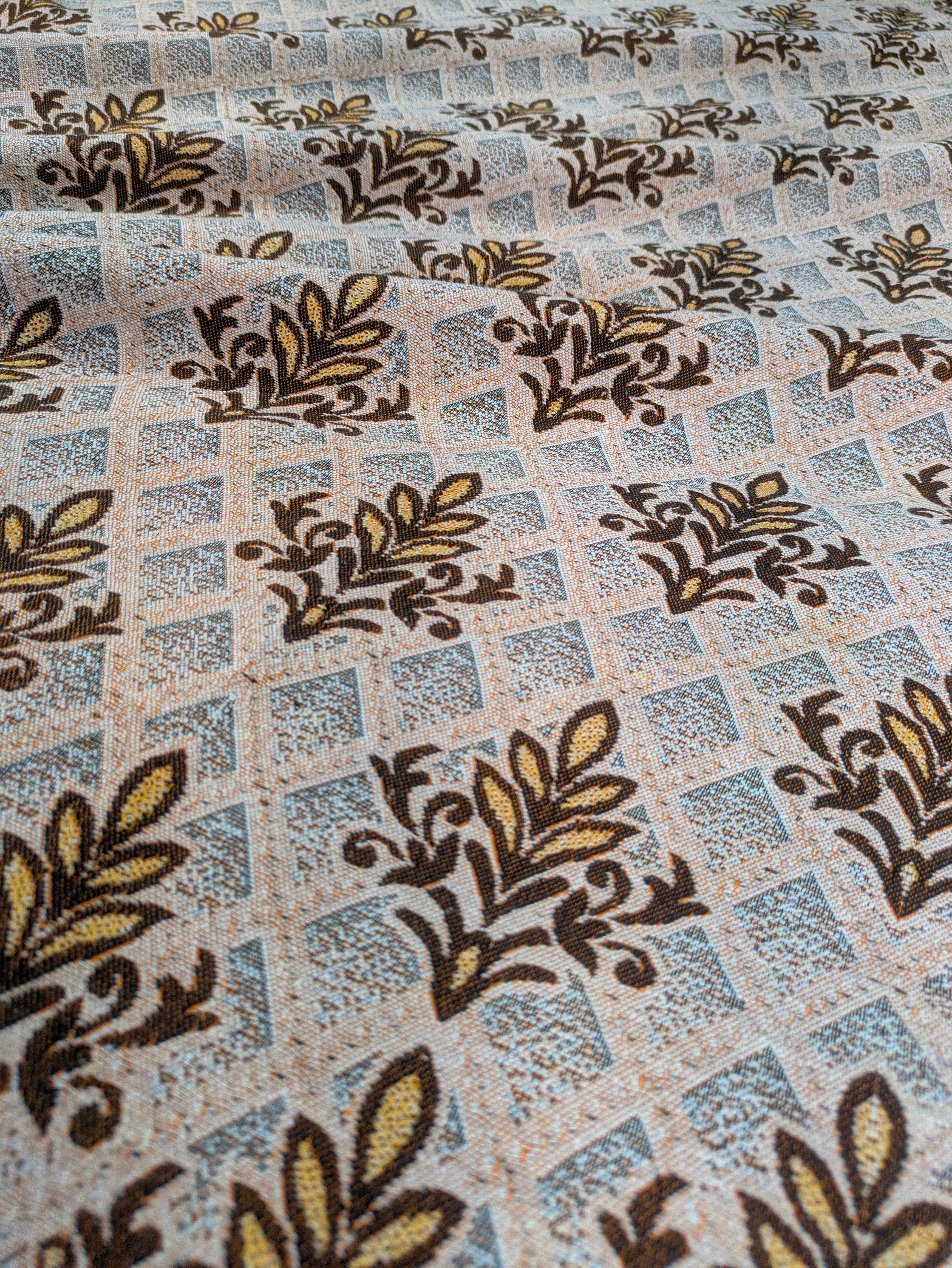 Light Red Multani Double Bedsheet