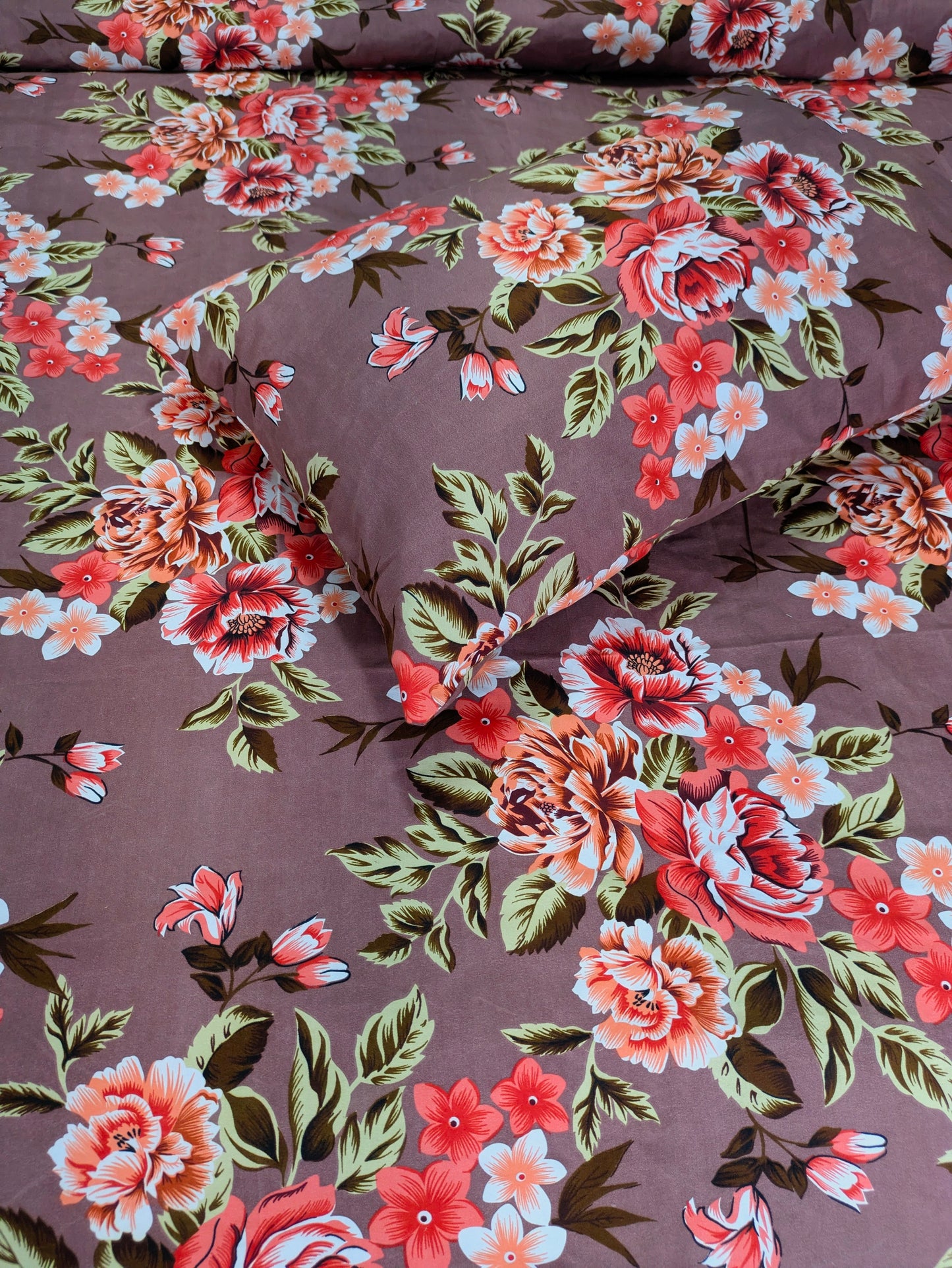 Dekoracy Floral Double Bedsheet DB243