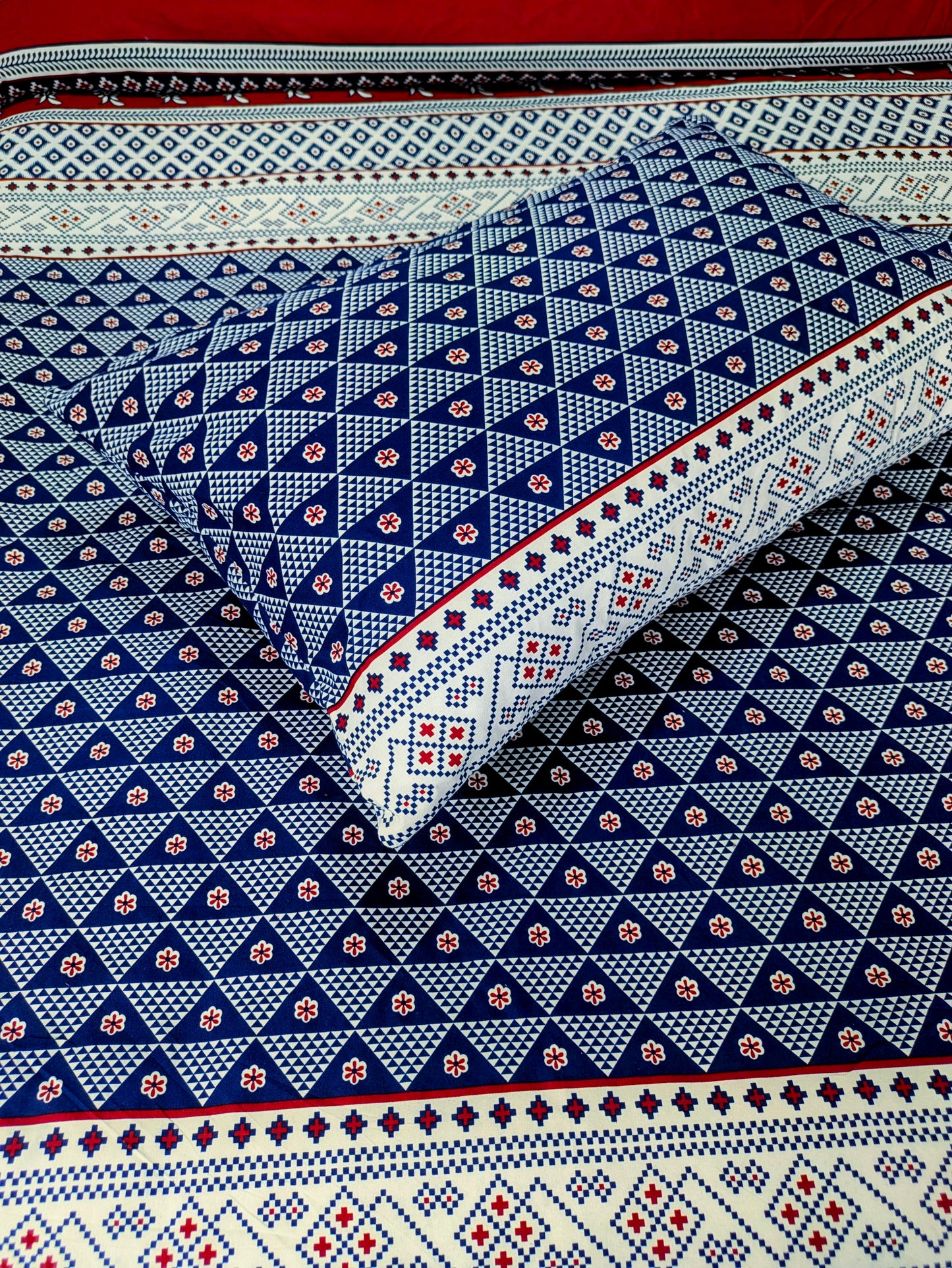 Dekoracy Traditional Block Print Double Bedsheet DB238