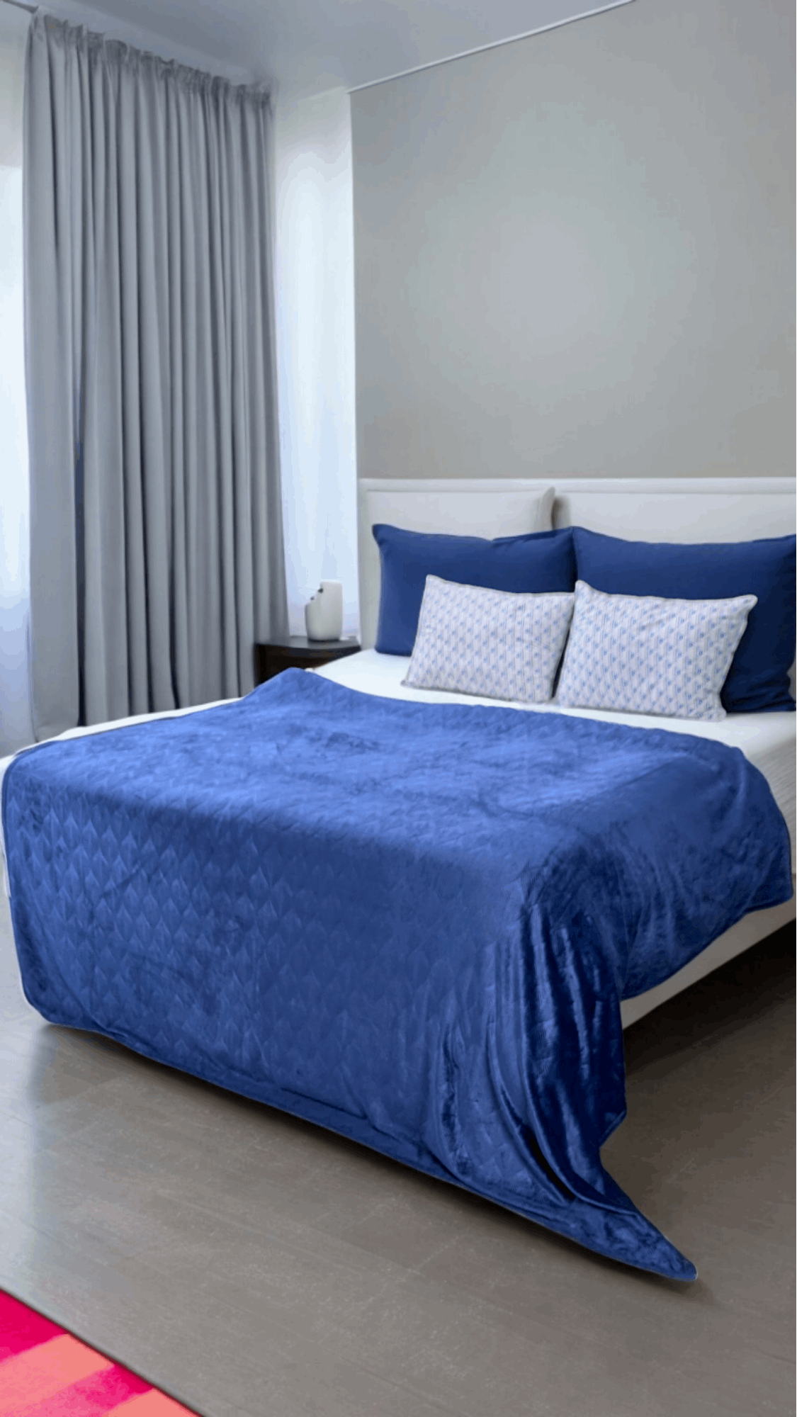 Blue Double Fleece Blanket PF15