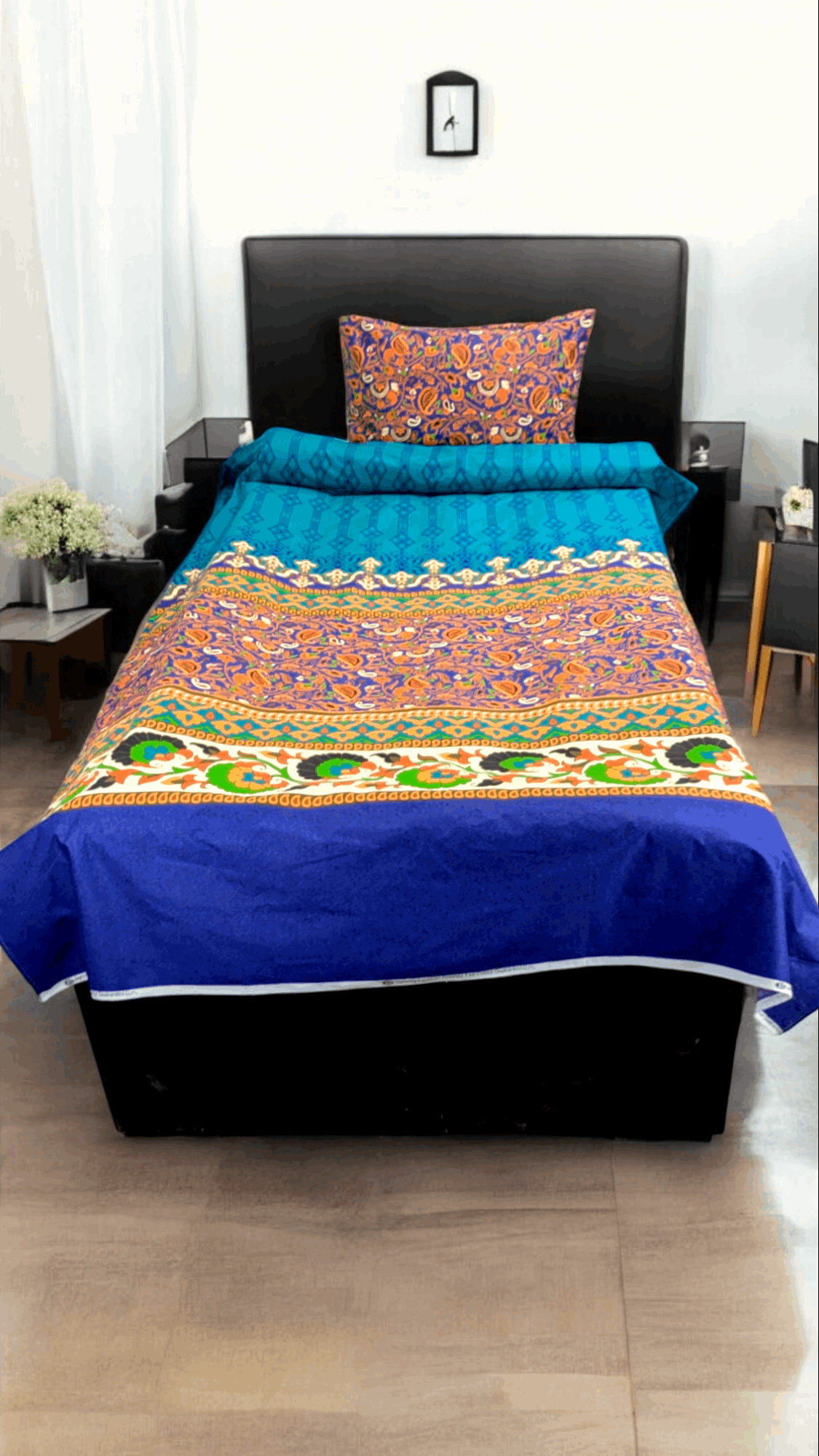 Bedsheet Single - Single-D-10 _ Cotton (Dynasty)