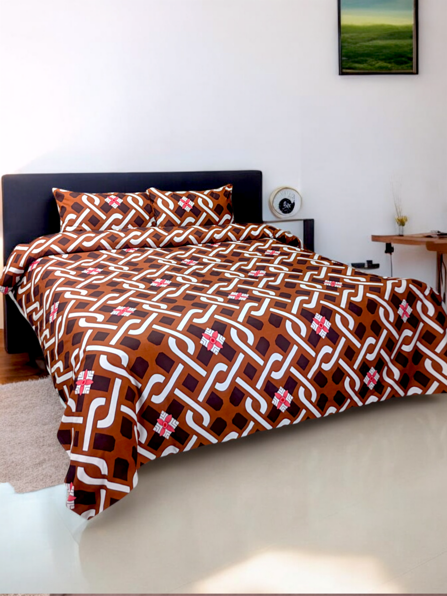 Brownie Double Bedsheet DB198