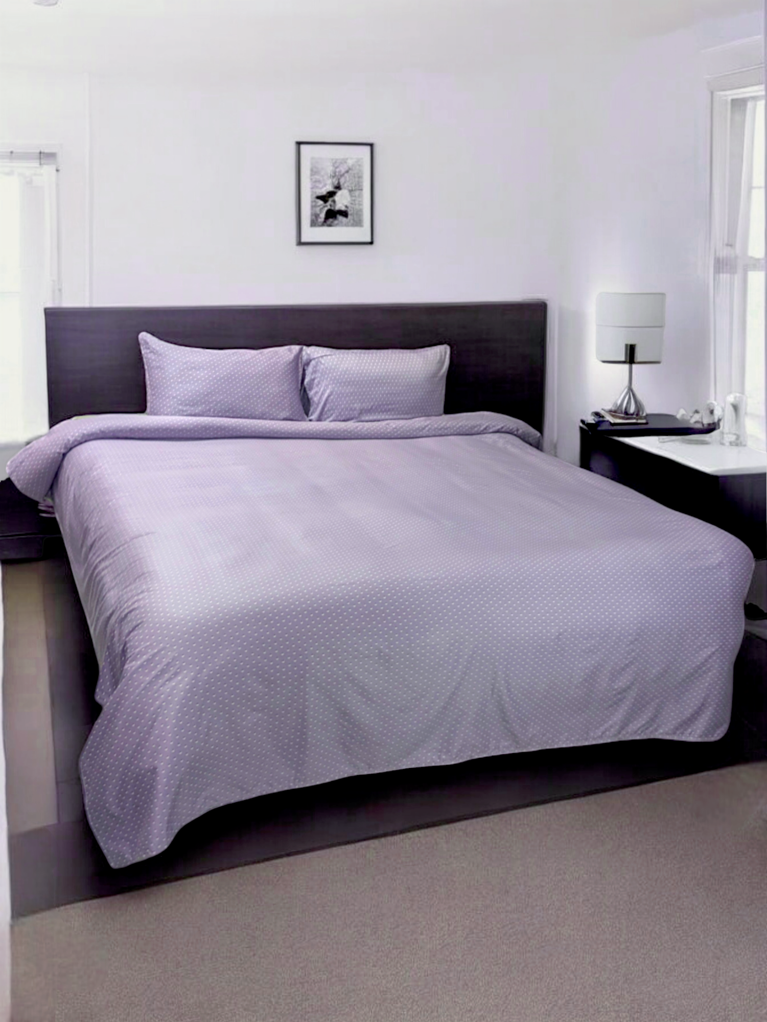 Satin Double Bedsheet 3 Pcs