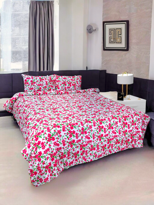 Rose Rosey Double Bedsheet - DB221