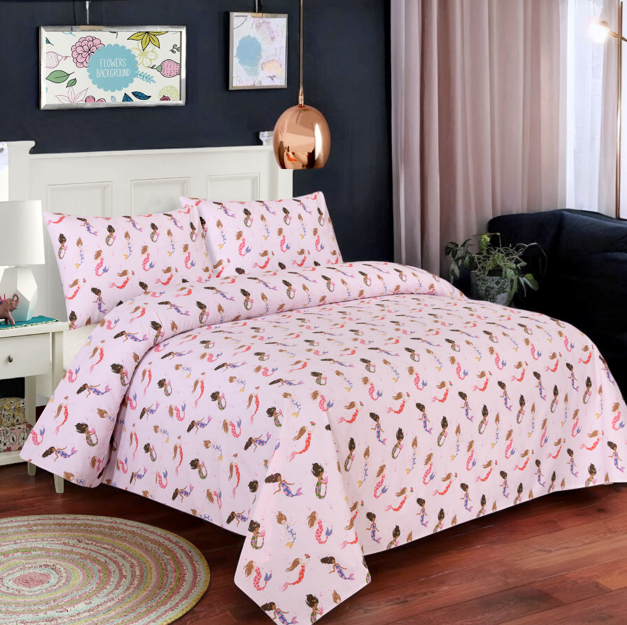 Double Bedsheet 3 Pcs