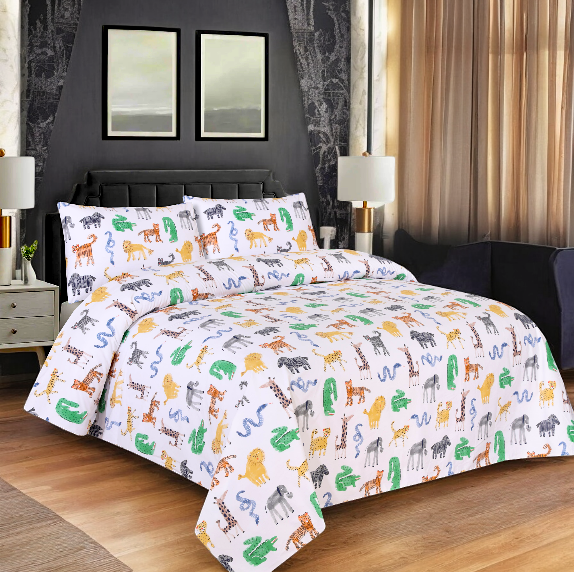 Double Bedsheet 3 Pcs