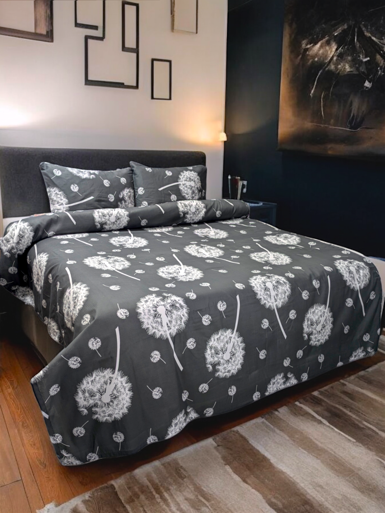 Cotton Mix Double Bedsheet 3 Pcs