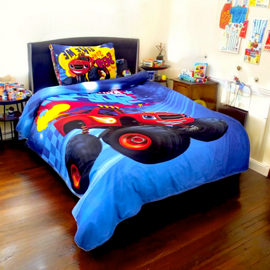 Monster Truck Single Bedsheet Cotton  DS33