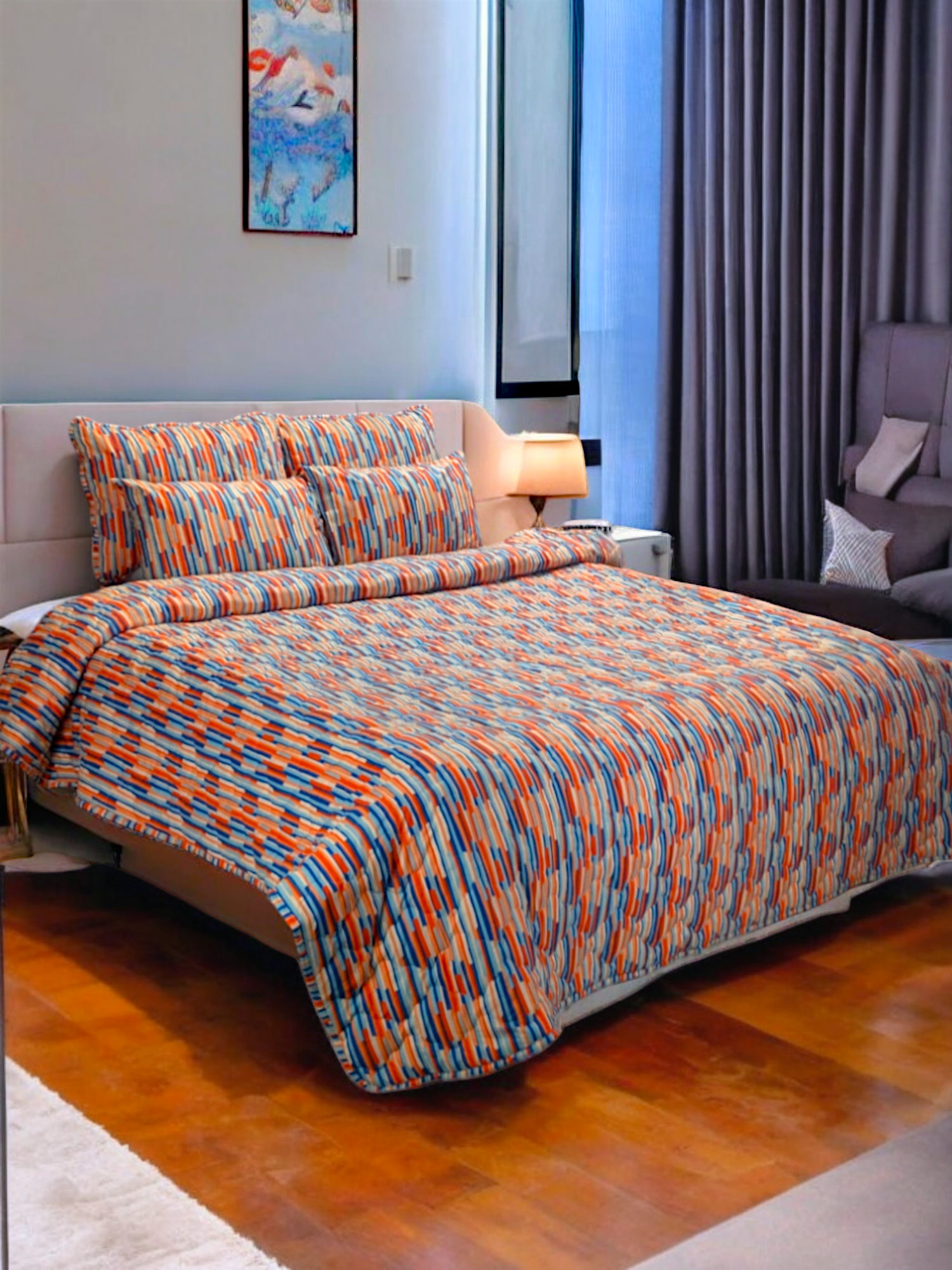 Cotton Comforter Set 6 Pcs