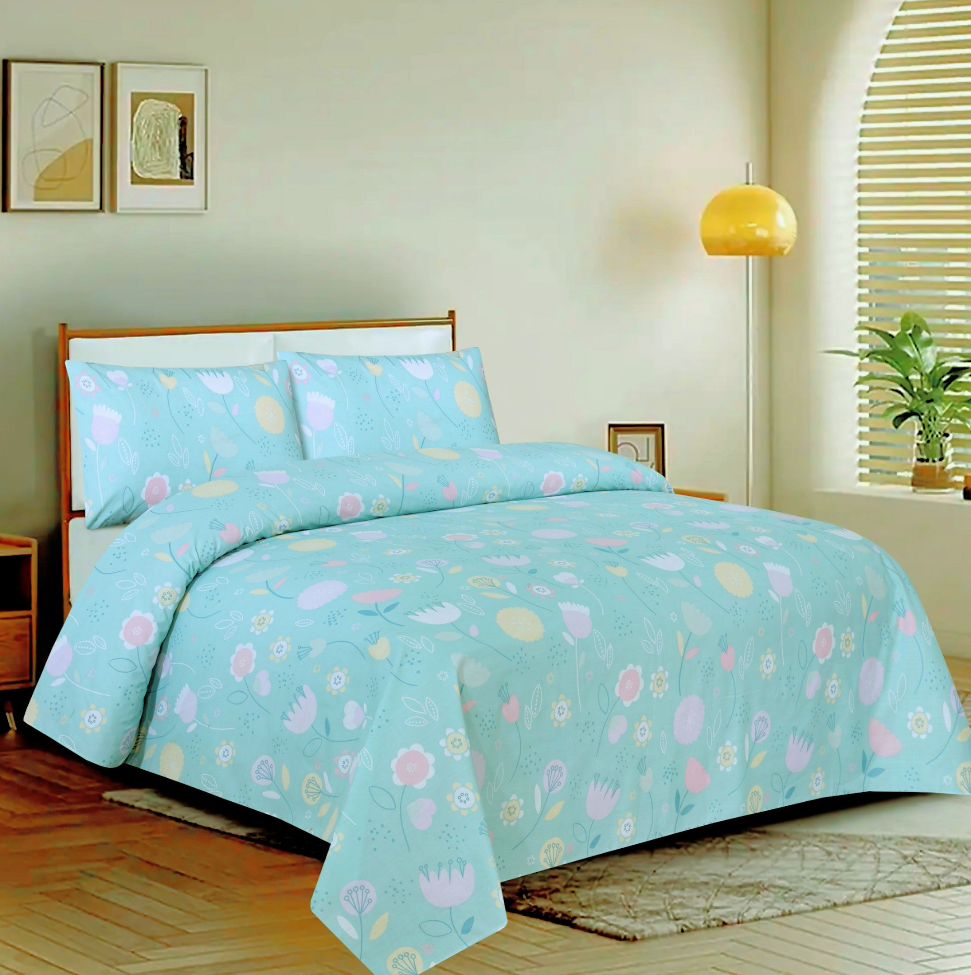 Double Bedsheet - Db128 _ Cotton