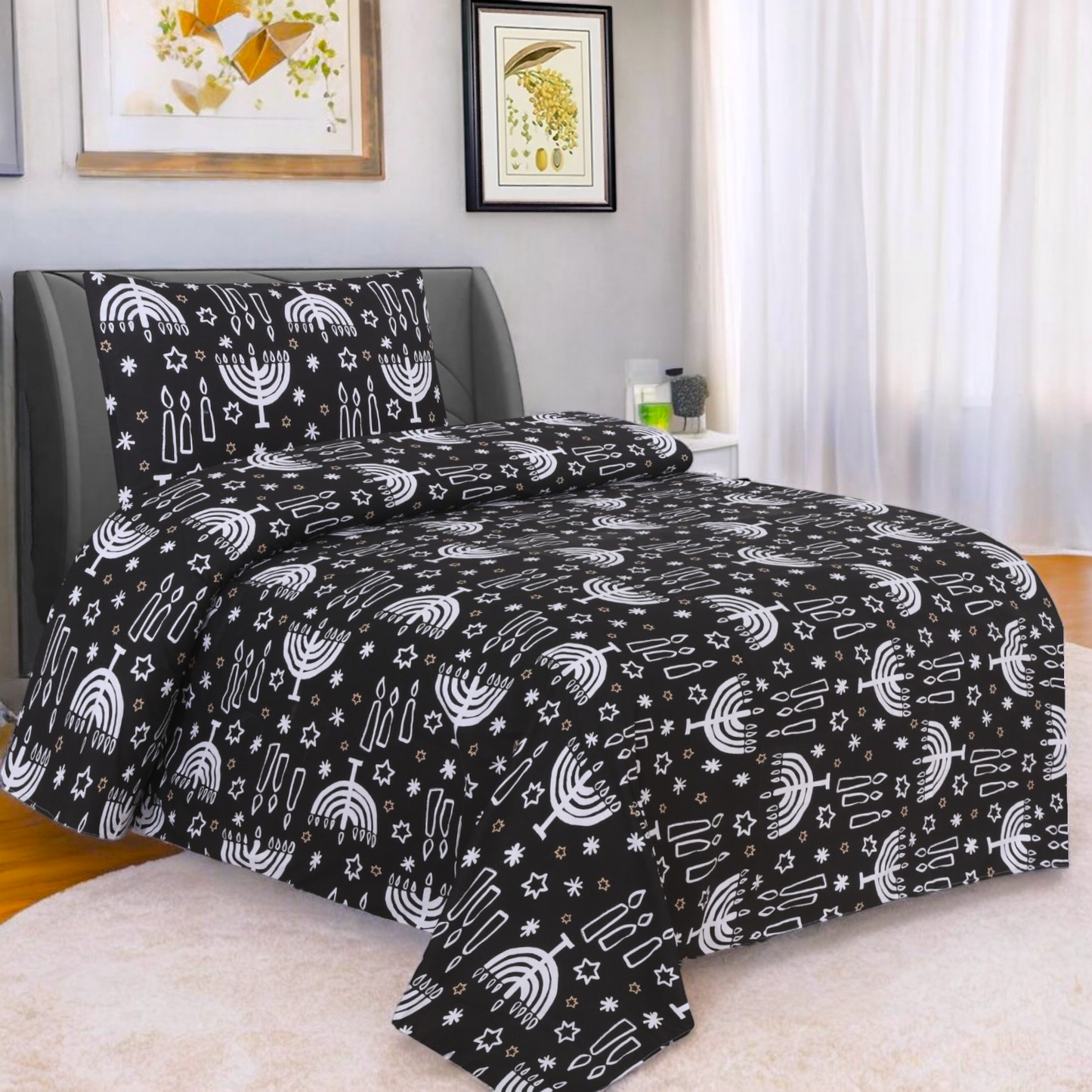 Dekoracy Single Bedsheet Cotton Ds15