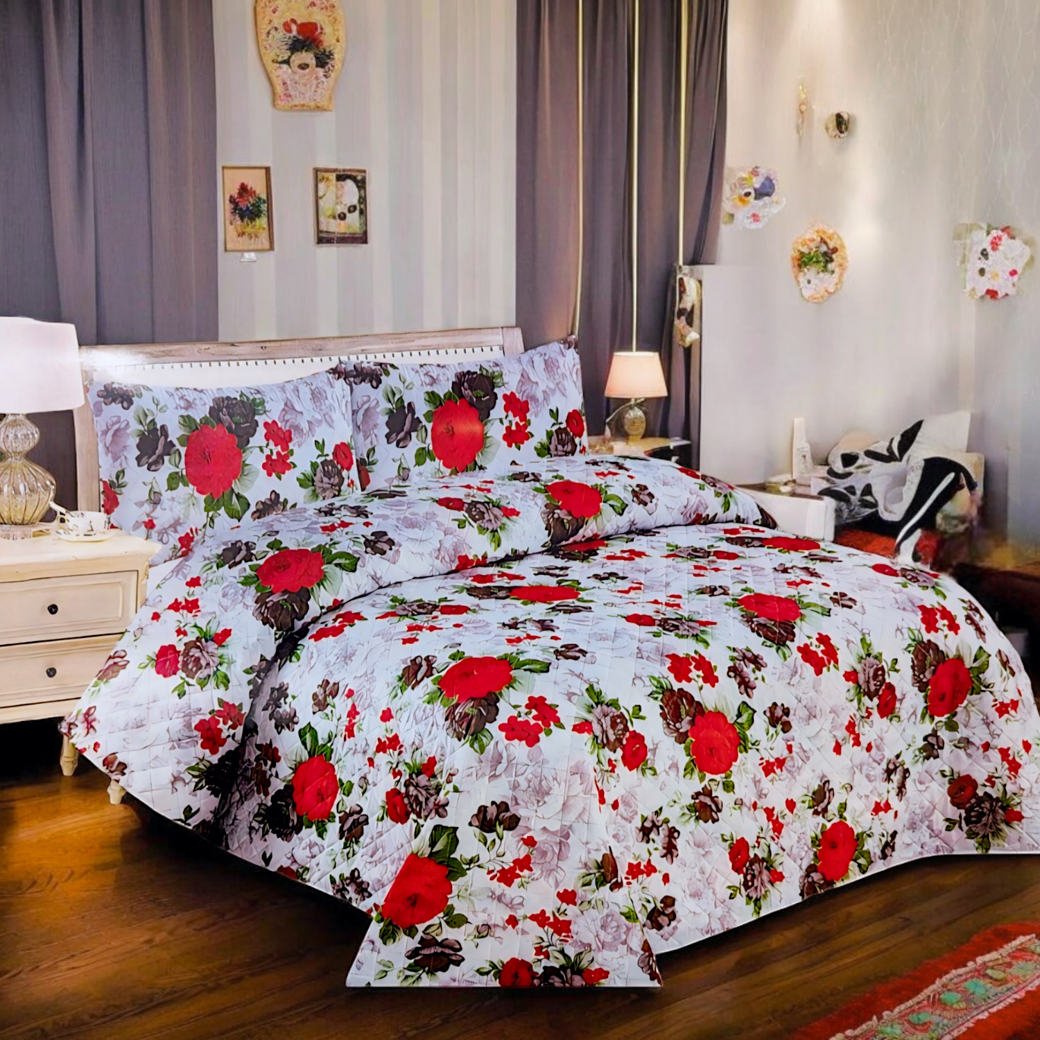 Cotton Bedspread Set 3 Pcs