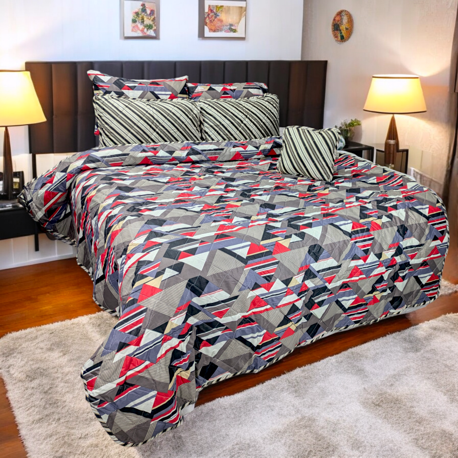 Cotton Comforter Set 7 Pcs