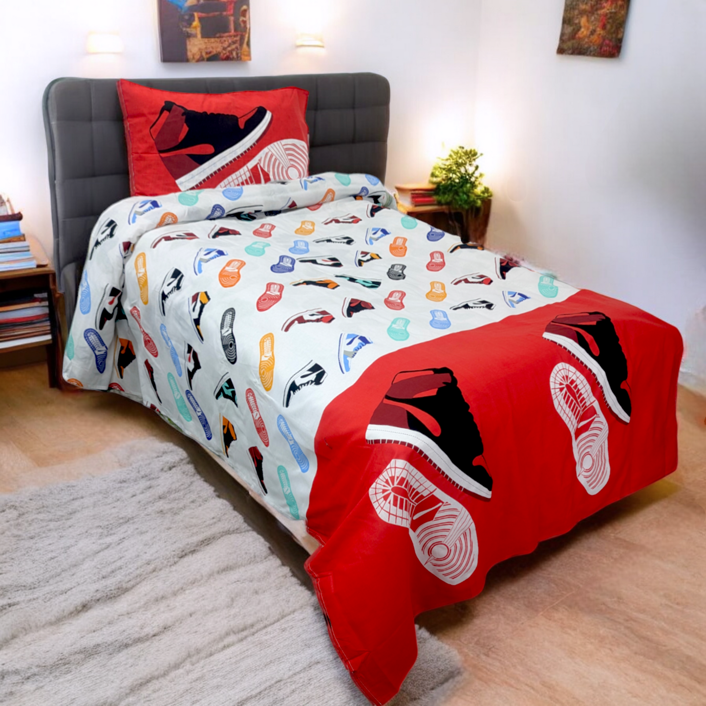 The Kick Off To Dreamland Single Bedsheet Cotton - Ds26