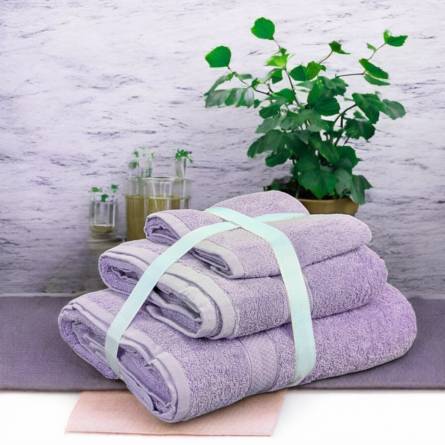 Purple Towel Set