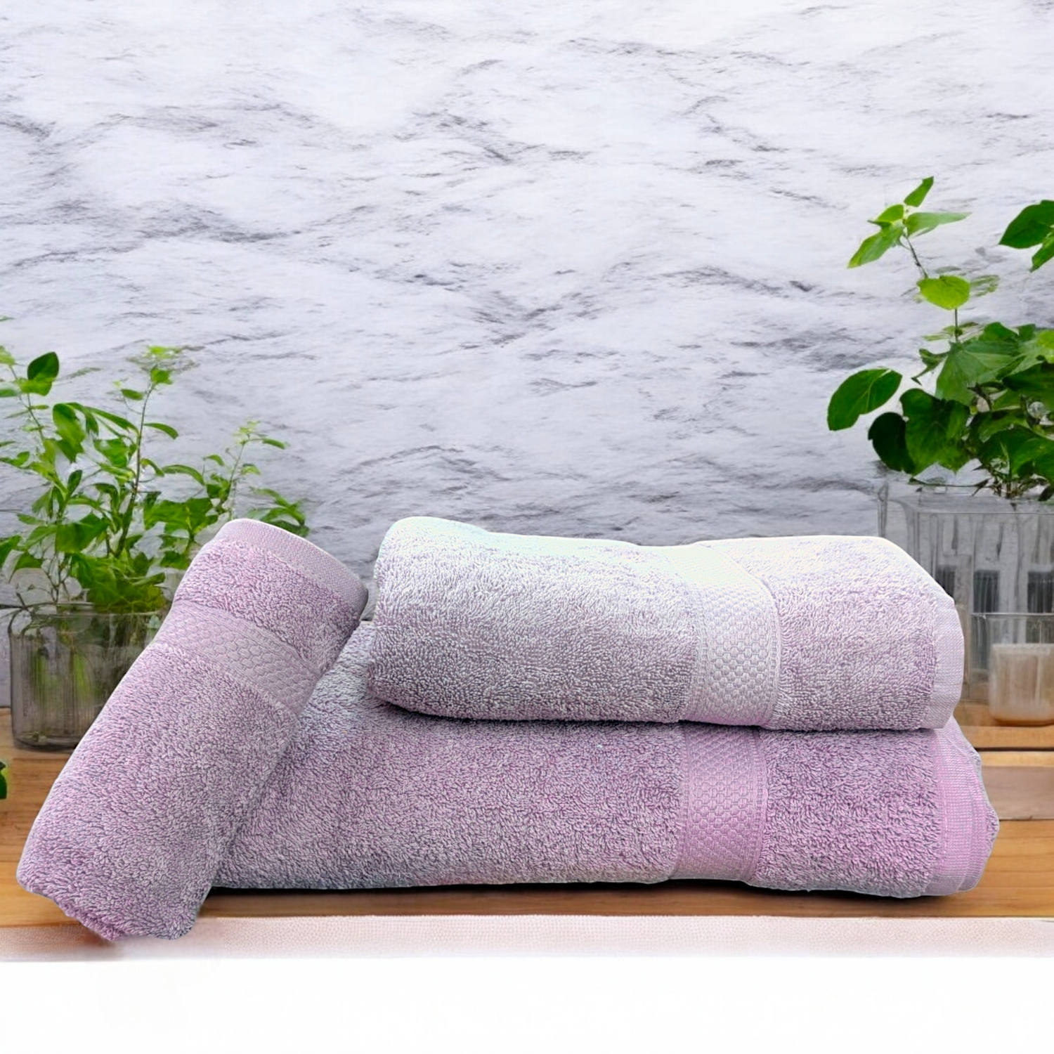 Purple Towel Set